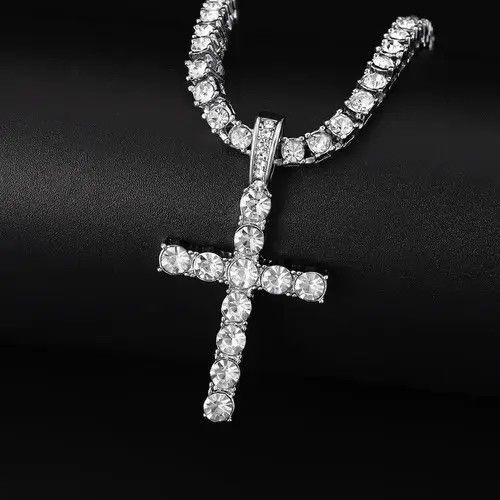 Japanese Brand Hip Hop Cross Pendant Necklace Size ONE SIZE - 2 Thumbnail