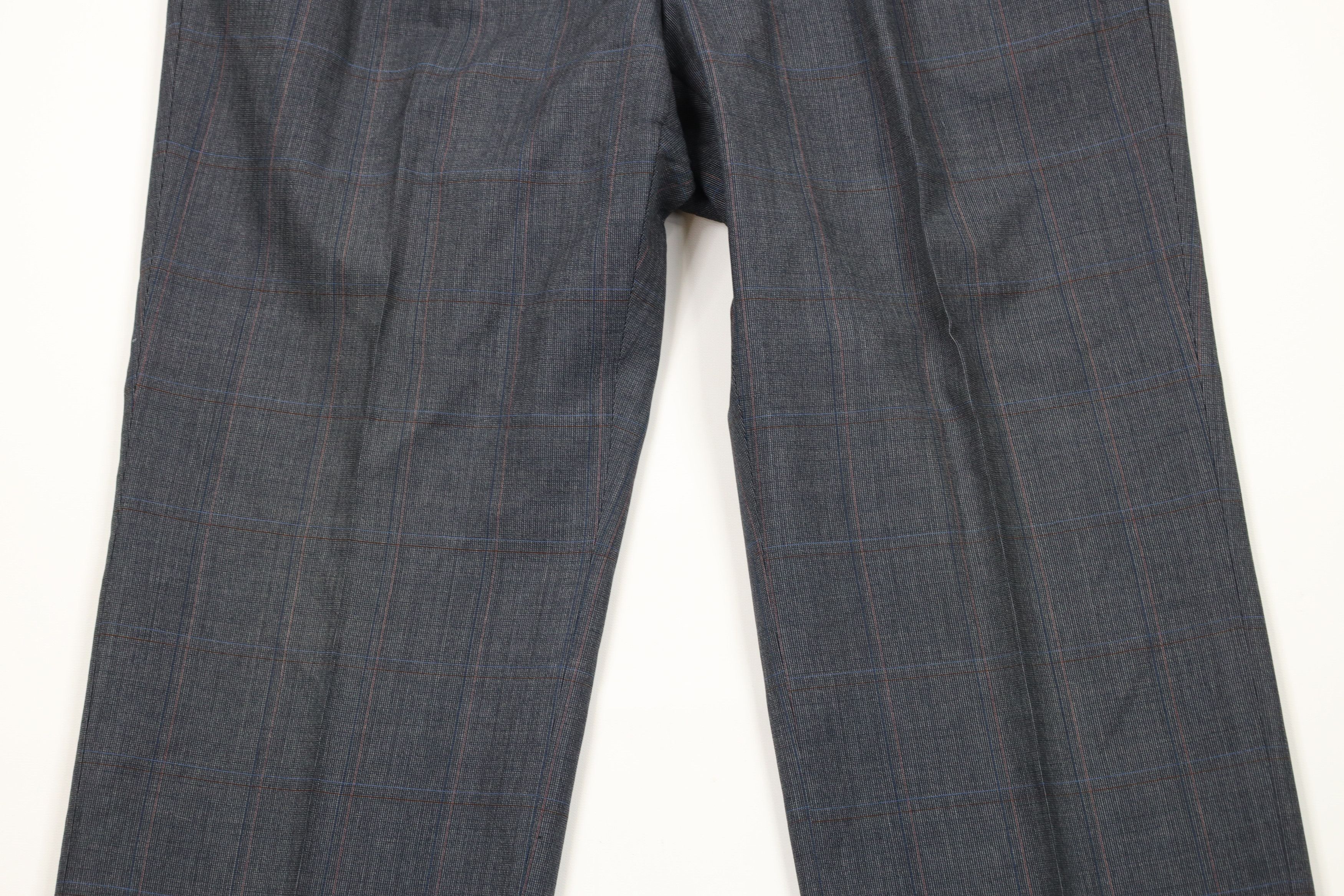 Vintage Vintage 70s Streetwear Cuffed Wide Leg Chino Pants Plaid Size US 34 / EU 50 - 3 Thumbnail