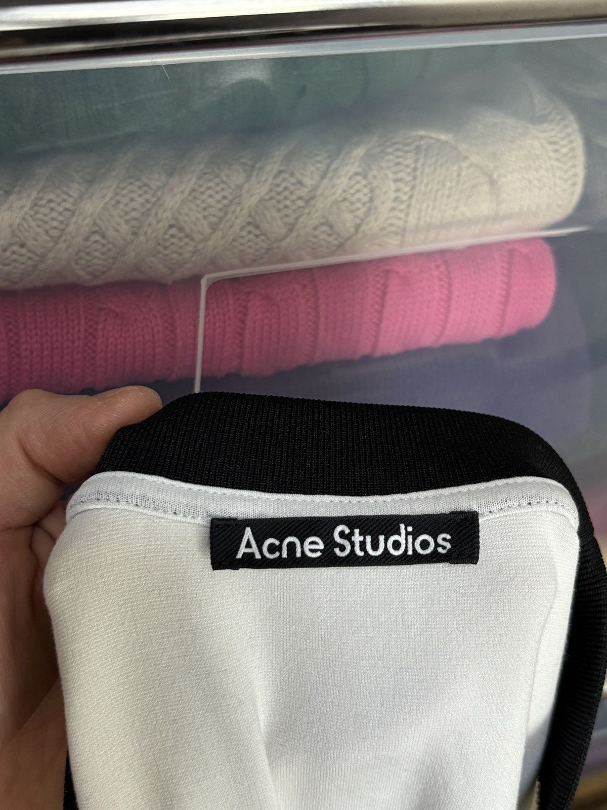 Acne Studios Acne Studios Collar Navid Face Boxy Tee Size US M / EU 48-50 / 2 - 7 Thumbnail