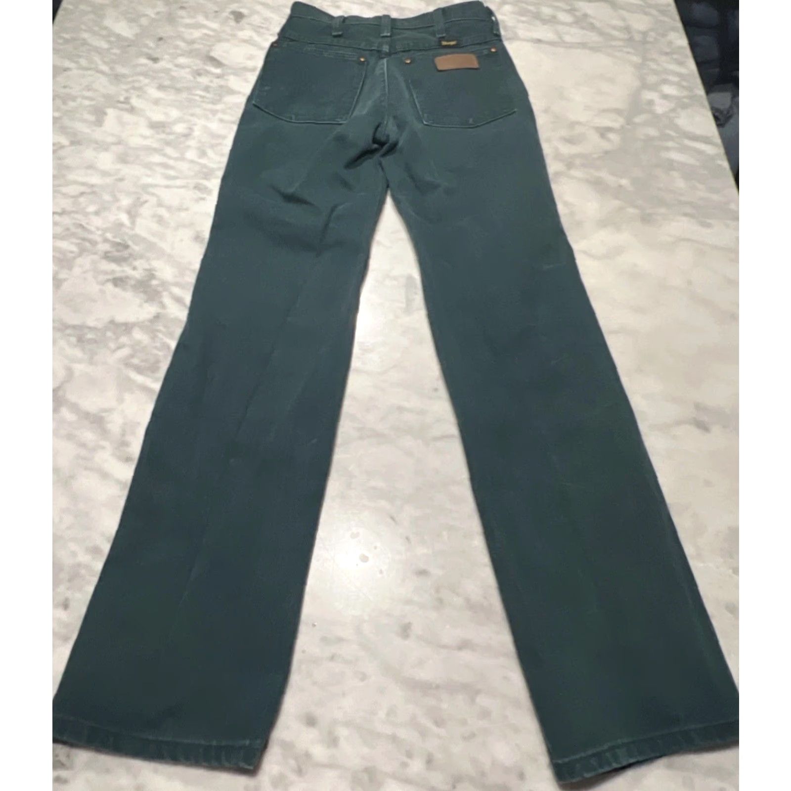 Wrangler VINTAGE Wrangler Jeans 26x30 Green 936NTG Western Cowboy 936 Straight Men Size US 26 / EU 42 - 3 Thumbnail