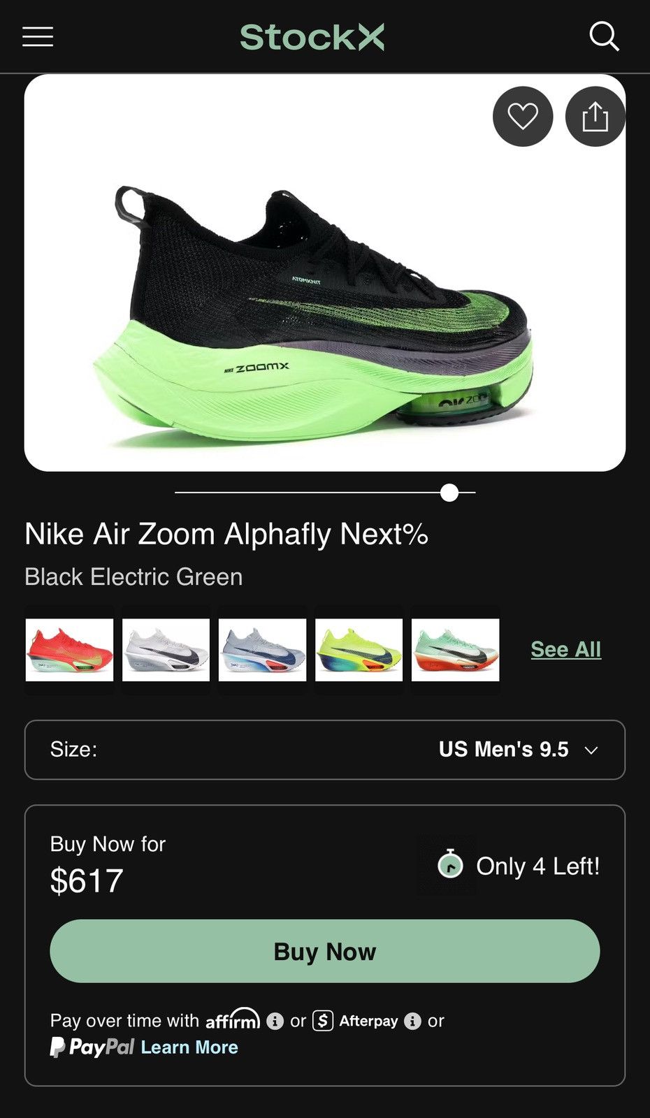 Nike Nike Air Zoom Alphafly Next% Size US 9.5 / EU 42-43 - 8 Thumbnail