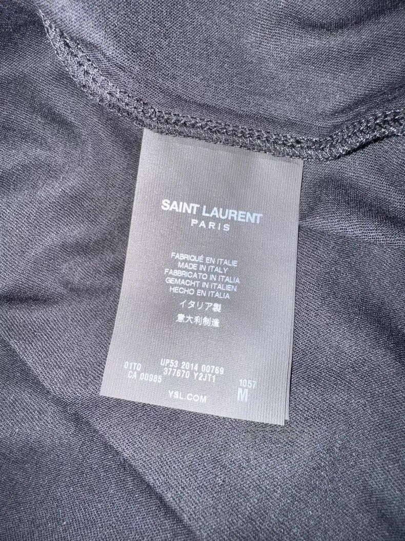 Saint Laurent Paris Saint Laurent Paris Black Large Right Men's Short Sleeve T Size US M / EU 48-50 / 2 - 5 Thumbnail