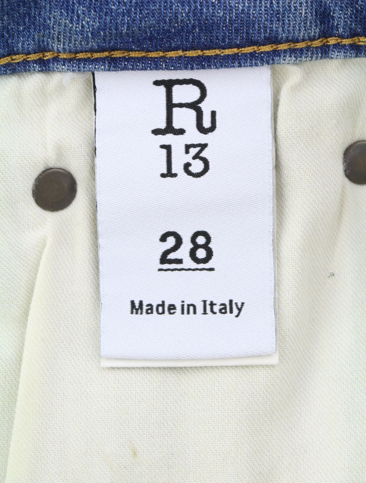 R13 KICK FIT 28 Kelly Stretch Faded Cropped PS26 89043 Size 28" / US 6 / IT 42 - 10 Thumbnail