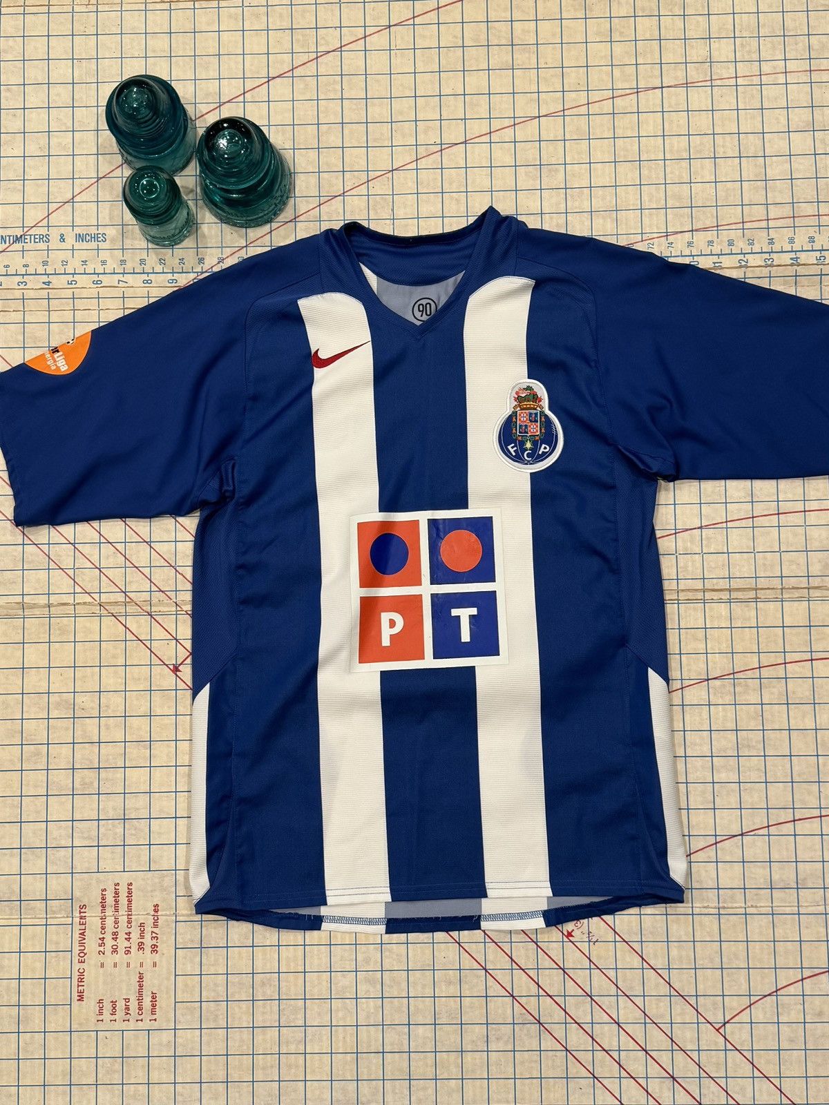 Nike Nike Porto FC Jersey Blue and White 2005 Mens Size Small Size US S / EU 44-46 / 1 - 2 Thumbnail