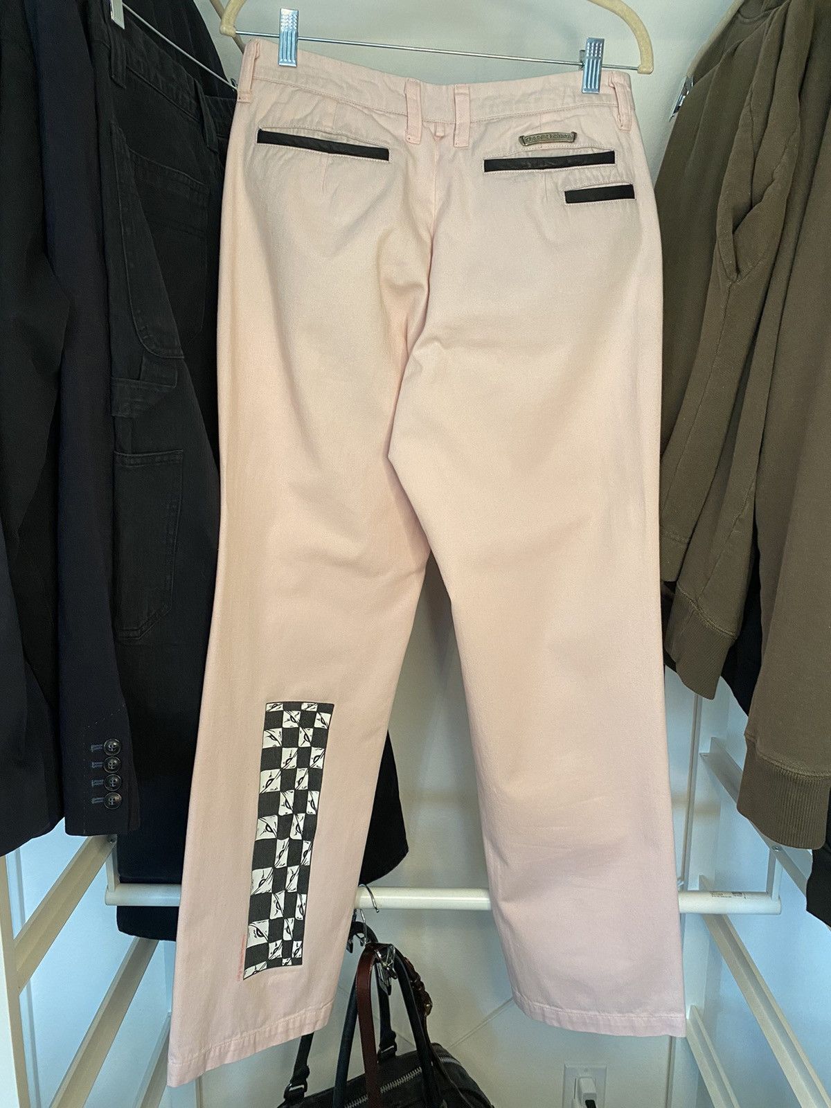 Chrome Hearts Chrome Hearts 1 of 1 Pink 99 Eyez Matty Boy Chino Pants Size US 29 - 2 Thumbnail