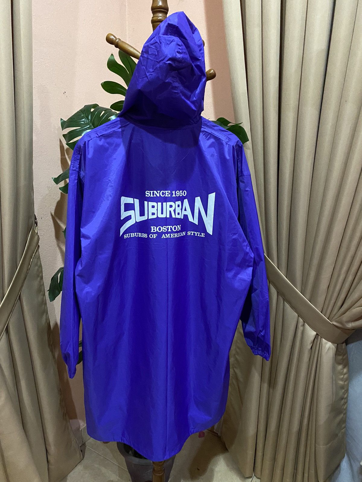 Japanese Brand Suburban Boston Hooded Raincoat Vintage 1990s Made in Japan Size US L / EU 52-54 / 3 - 11 Thumbnail