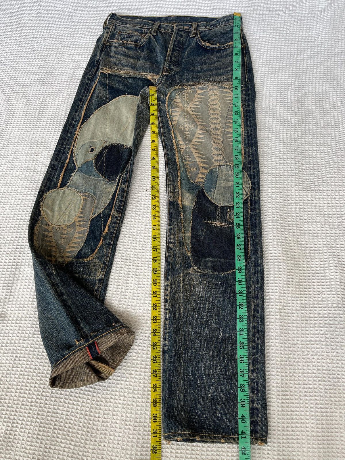Kapital Kountry LastDrop🔥Rare🔥Kapital Kountry By Blue Handed Patchwork Jeans Size US 30 / EU 46 - 22 Thumbnail