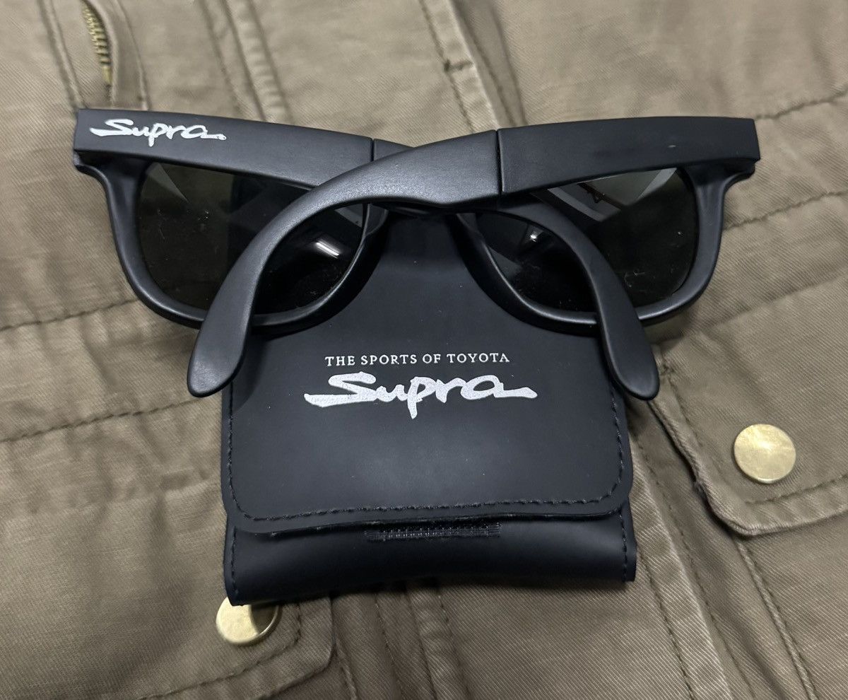 Supra Rare 🔥 Vtg JDM MK4 Toyota SUPRA Wayfarer Folding 50mm Size ONE SIZE - 2 Thumbnail