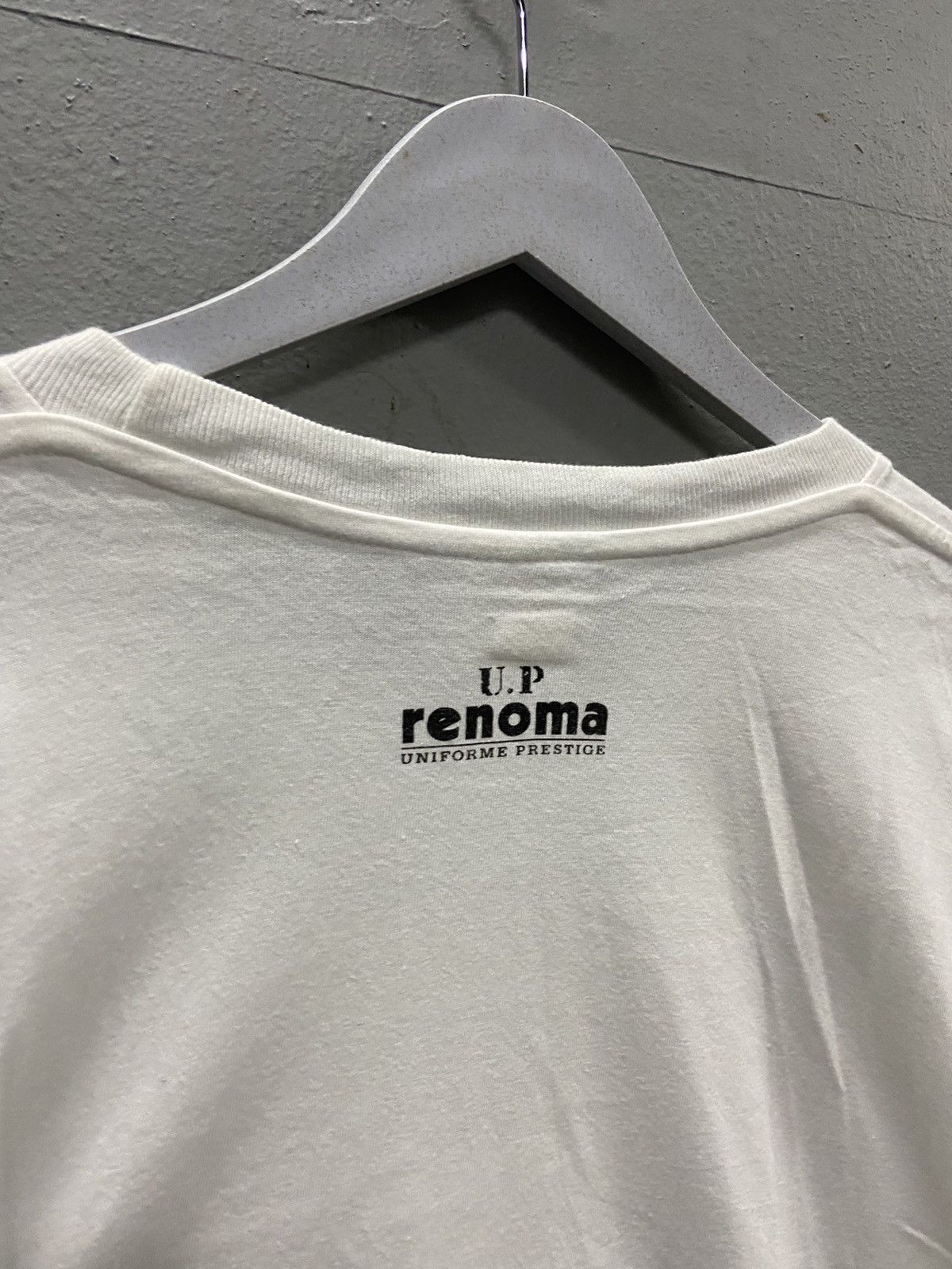 Vintage UP RENOMA JEANS CONCEPT WHITE TEE SHIRT Size US L / EU 52-54 / 3 - 5 Thumbnail
