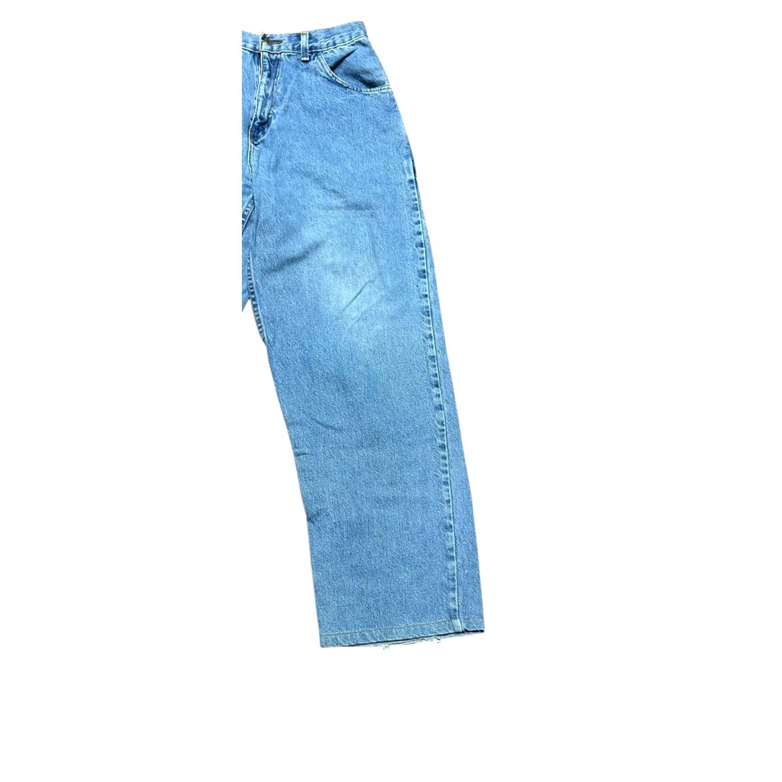 Vintage VINTAGE Retro Blues Jeans Woman Sz 18 Straight Denim 5-Pocket High Rise Made In USA Woman Mensignment? Size 40" / US 18 - 3 Thumbnail