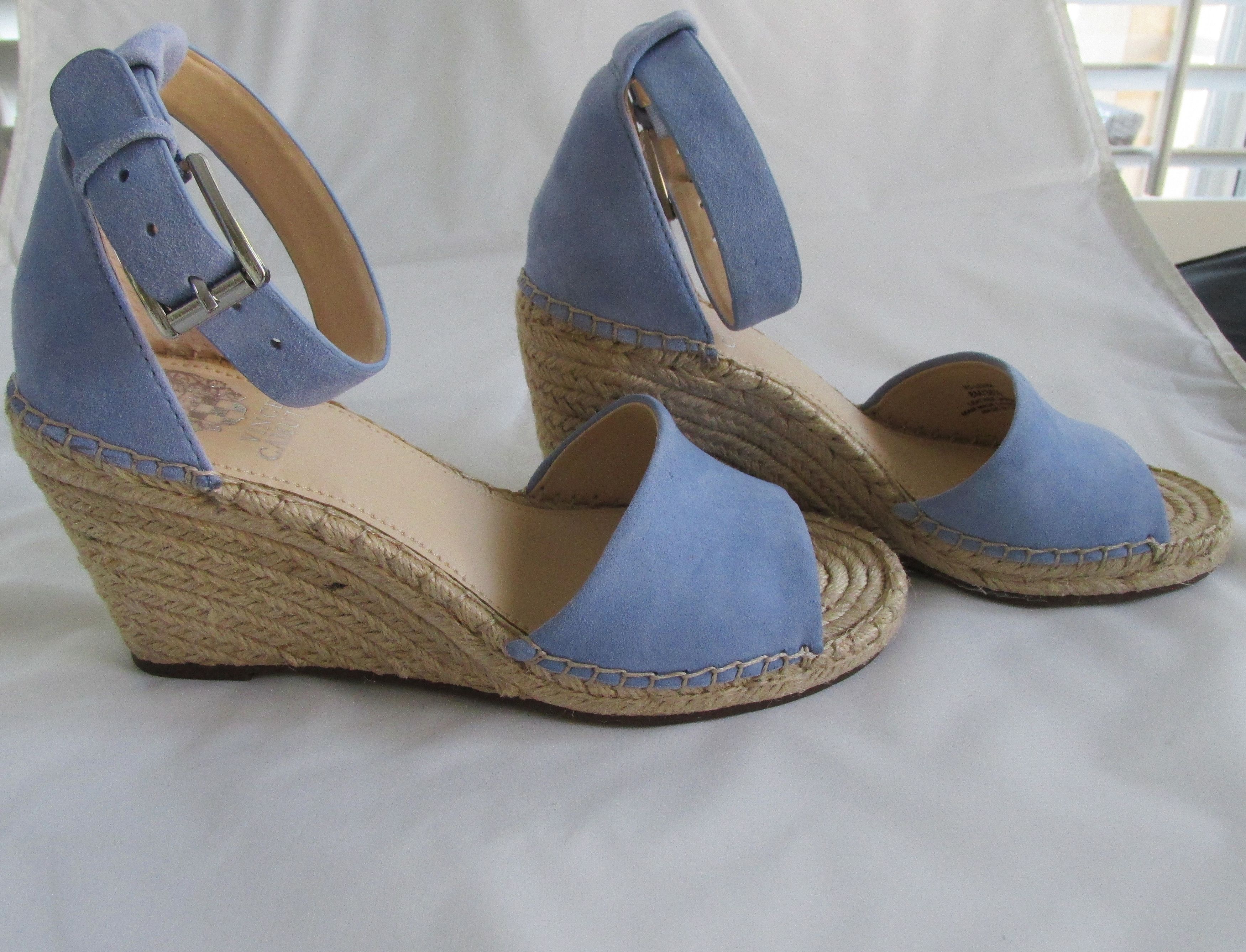 Vince Camuto Vince Camuto "Leera" New Suede Espadrille Wedges Size 8 M Size US 8 / IT 38 - 3 Thumbnail