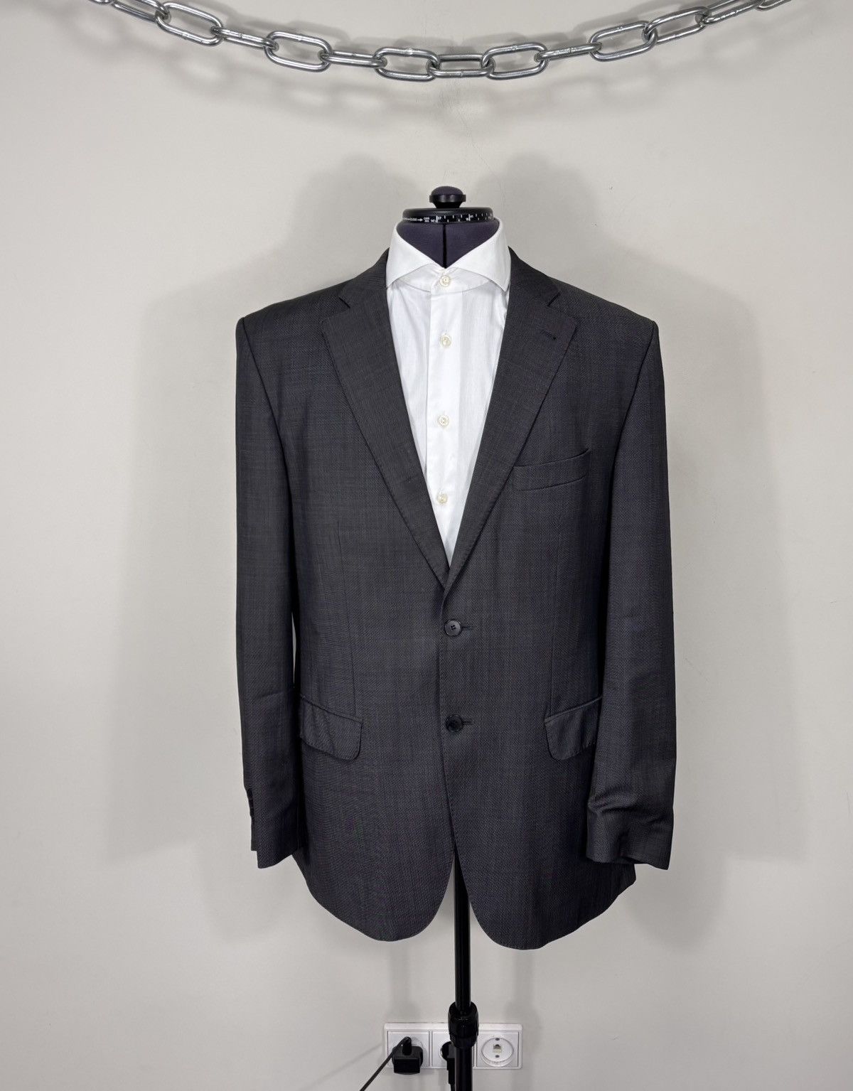 BENVENUTO. Benvenuto Fabrizio Men’s 2-Piece 4 Seasons Grey Wool Suit Size 42R - 2 Thumbnail