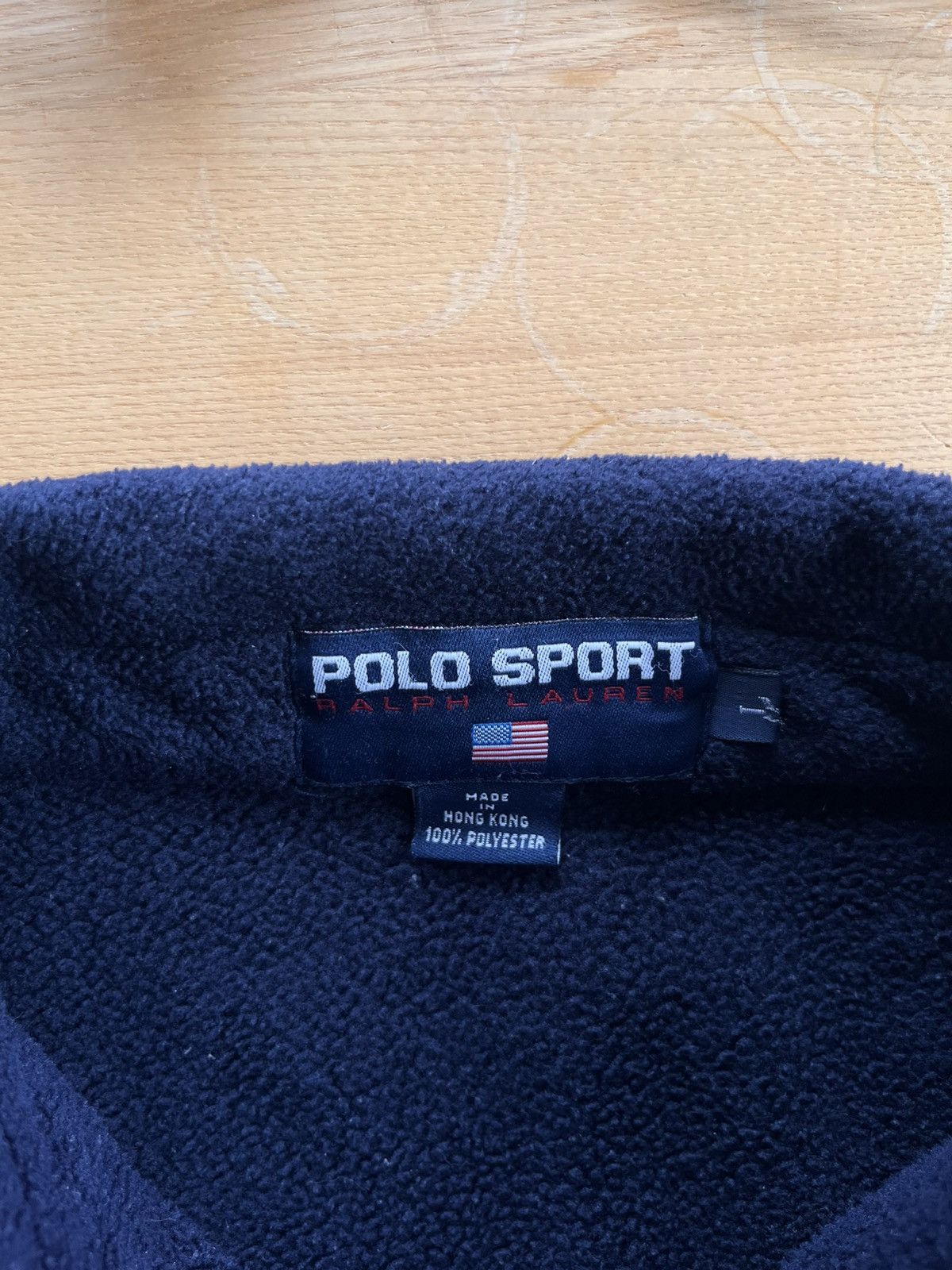 Polo Ralph Lauren Ralph Lauren - 90s Polo Sport USA Fleece Shirt Size US L / EU 52-54 / 3 - 3 Thumbnail