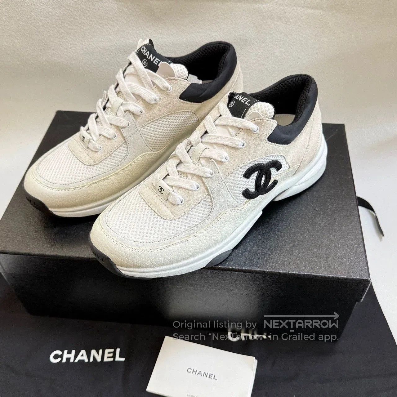 Chanel chanel black and white low-top sneakers. Size US 9 / EU 42 - 9 Thumbnail