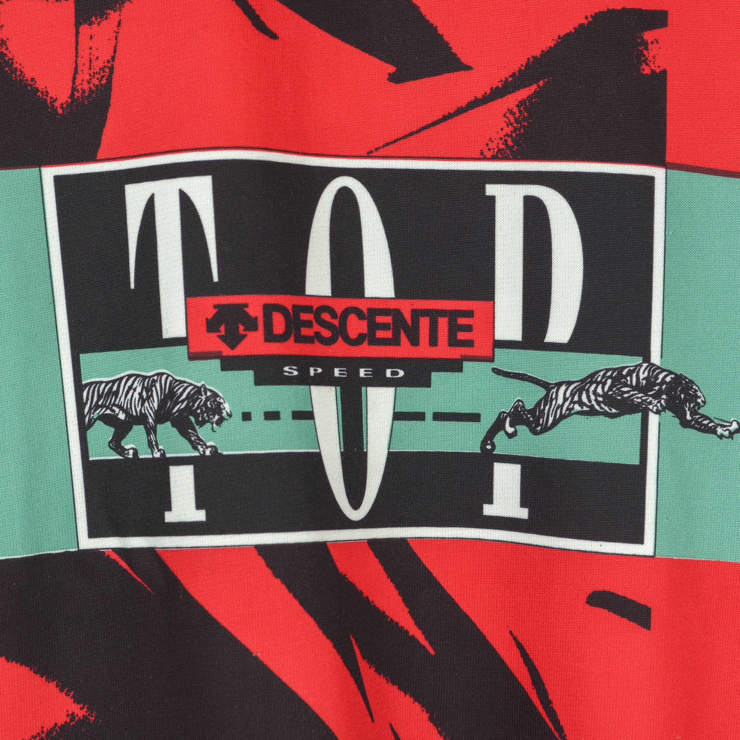 Descente × Vintage Top Speed Men XL Tiger Cycling Jersey Shirt Biking Kit Logo Size US XL / EU 56 / 4 - 3 Thumbnail