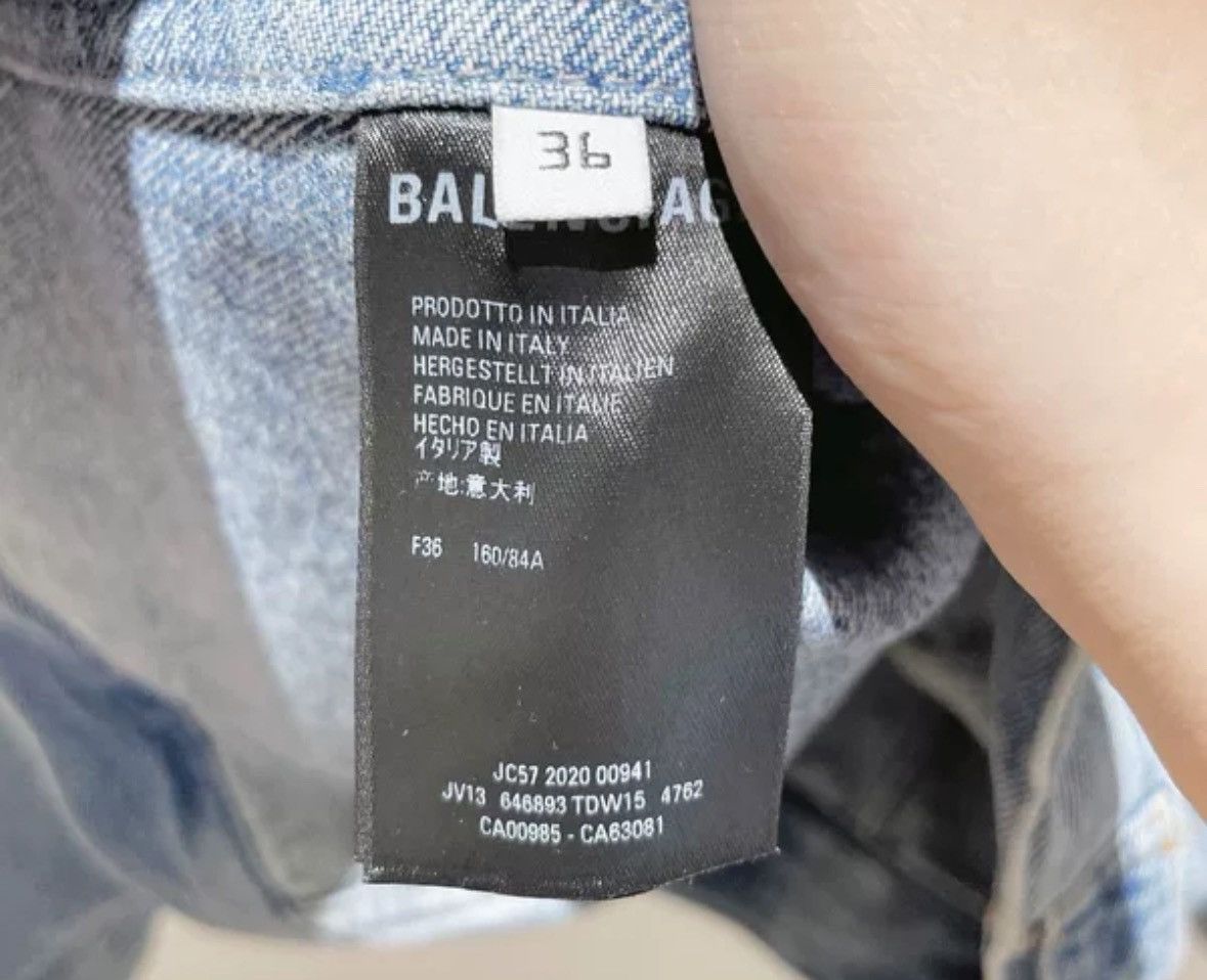 Balenciaga Balenciaga solid color V-neck denim jacket2412-Nextarrow Size XS / US 0-2 / IT 36-38 - 4 Thumbnail
