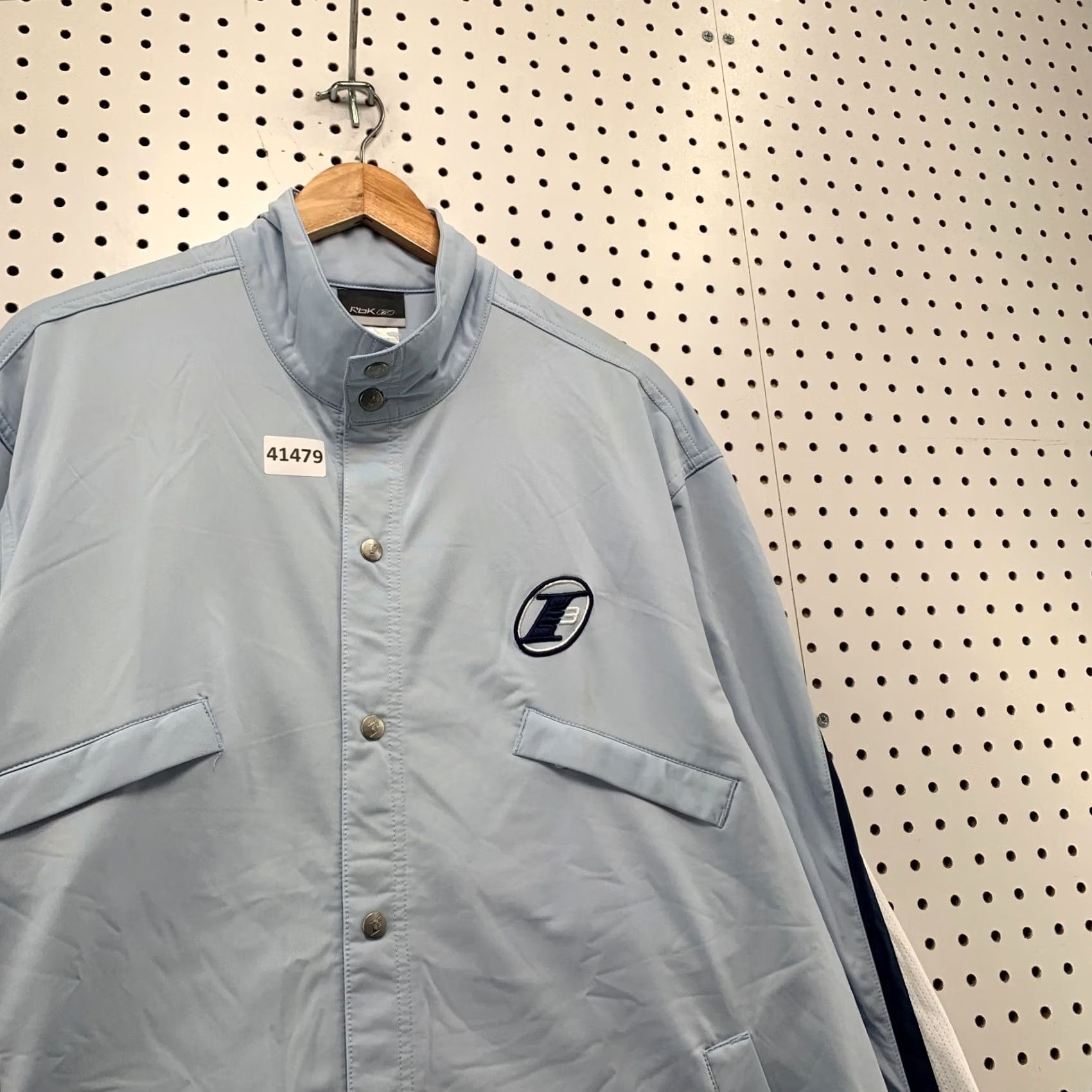 Reebok VINTAGE Reebok Allen Iverson Track Jacket Mens Medium Blue NEW NWT Size US M / EU 48-50 / 2 - 7 Thumbnail