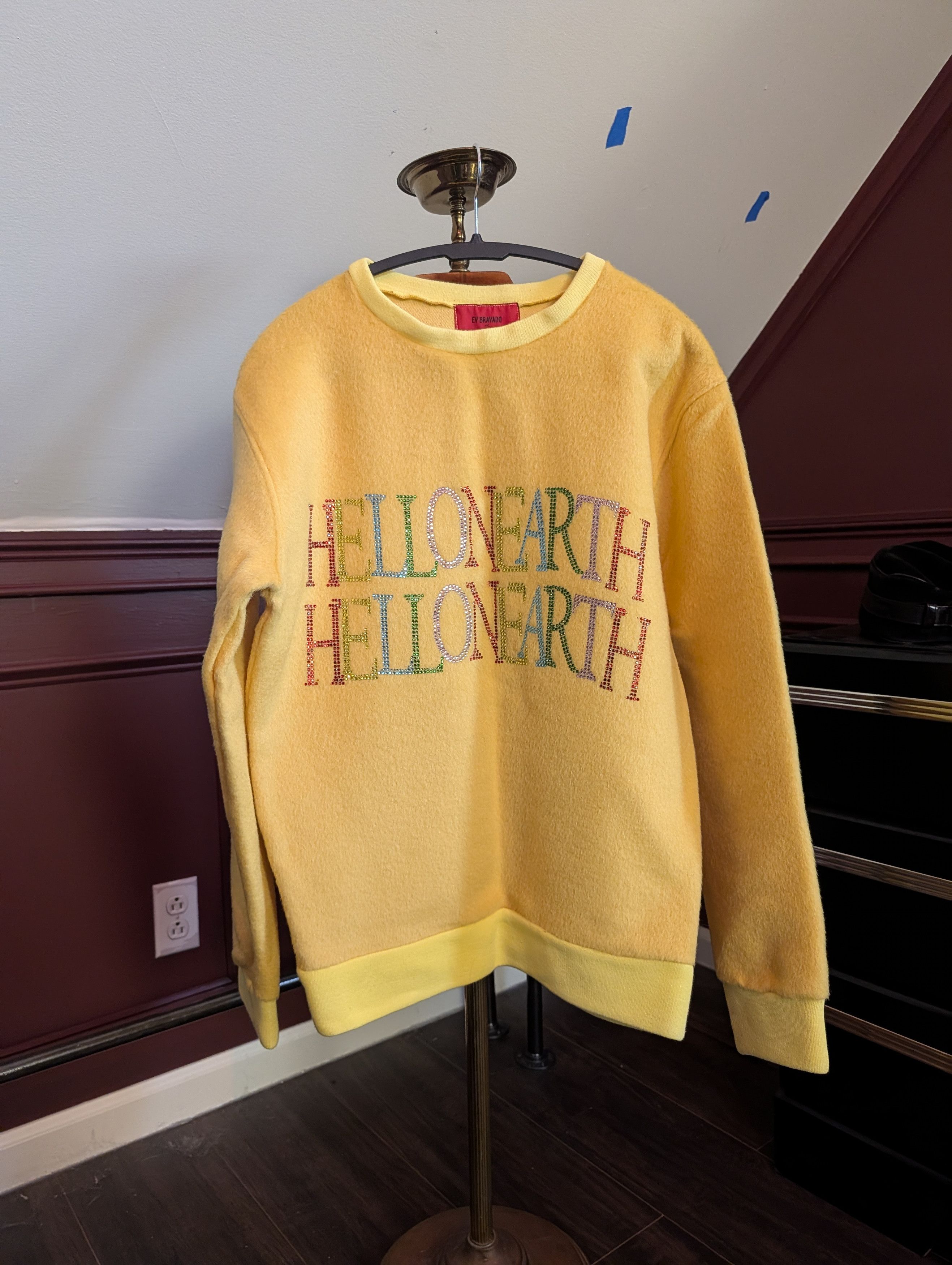 Who Decides War HELL ON EARTH Rhinestone Cashmere Mohair fuzzy sweater Size US S / EU 44-46 / 1 - 1 Thumbnail