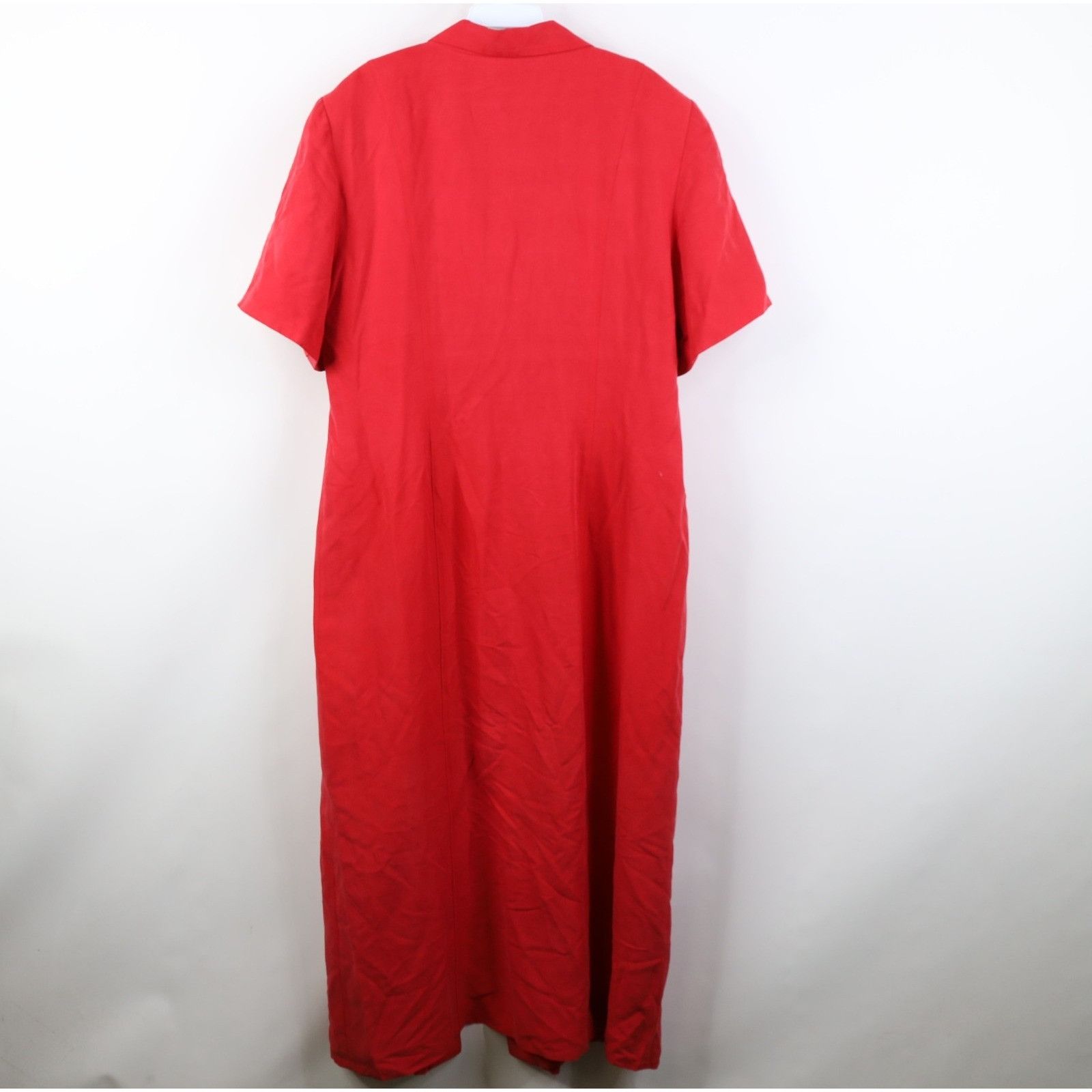 Vintage Vintage 90s Streetwear Career Short Sleeve Silk Dress Size XXL / US 16-18 / IT 52-54 - 16 Thumbnail