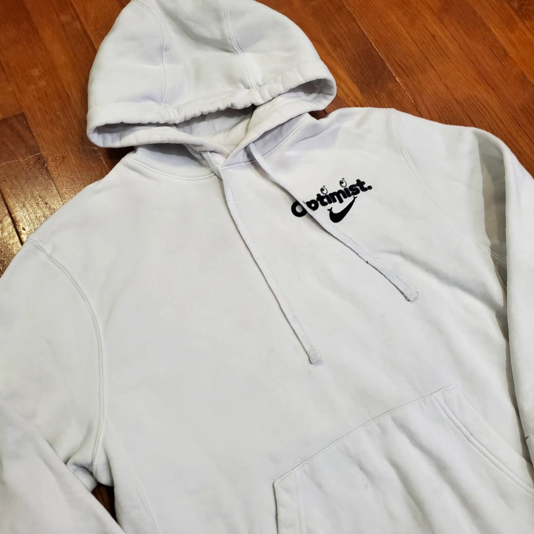 Nike Nike Hoodie Mens Medium White Optimist Graphic Swoosh Pullover Sweatshirt Size US M / EU 48-50 / 2 - 4 Thumbnail