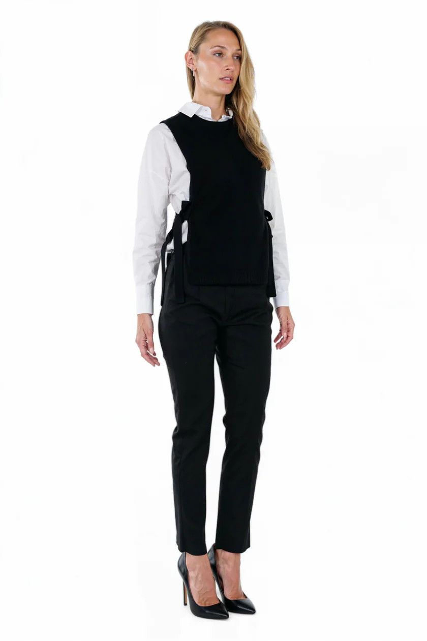 Valentino o1y0326 Sleeveless Sweater in Black Size XS / US 0-2 / IT 36-38 - 3 Thumbnail