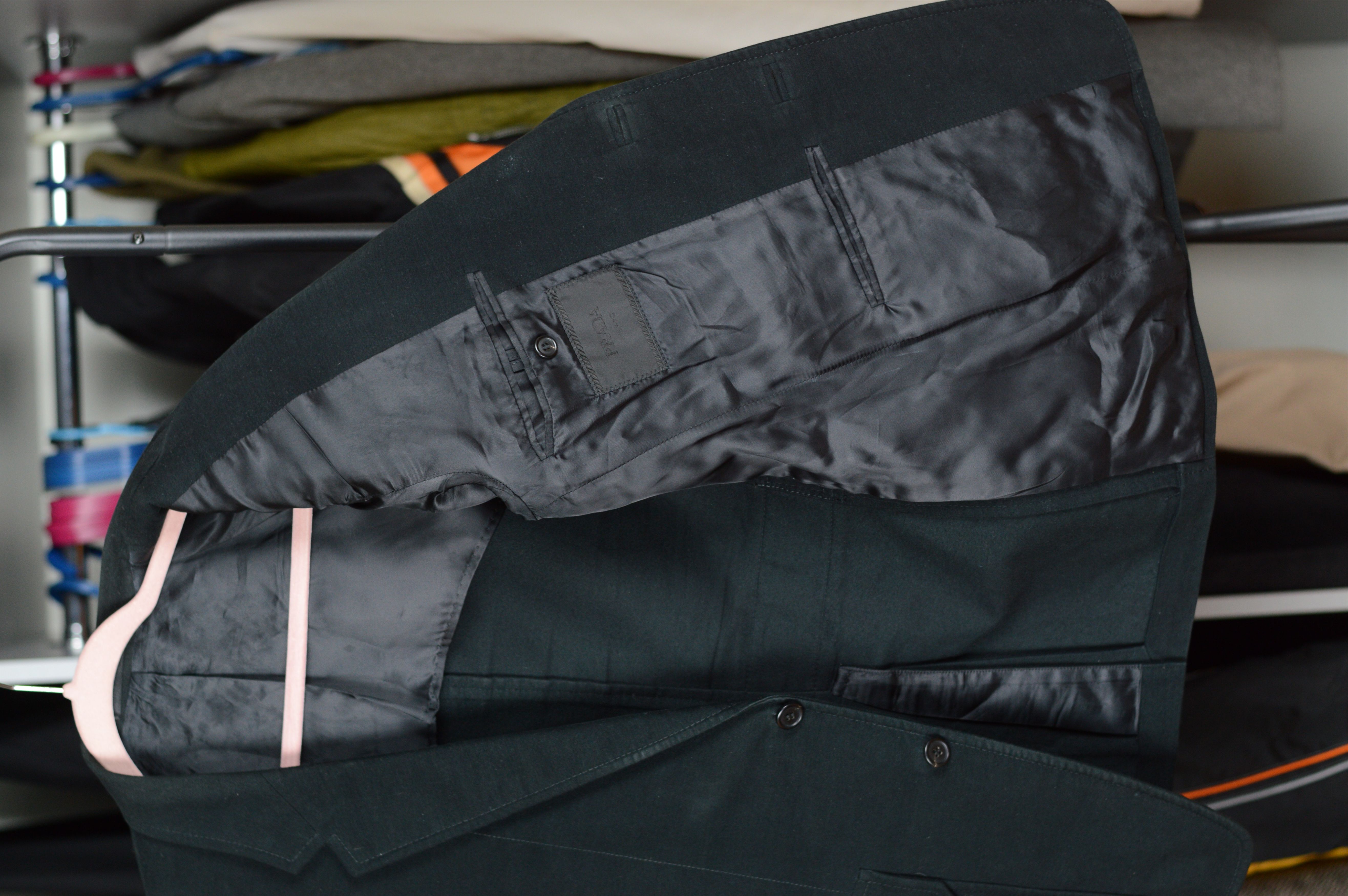 Prada Prada Two Button Black Blazer Size 48R - 9 Thumbnail