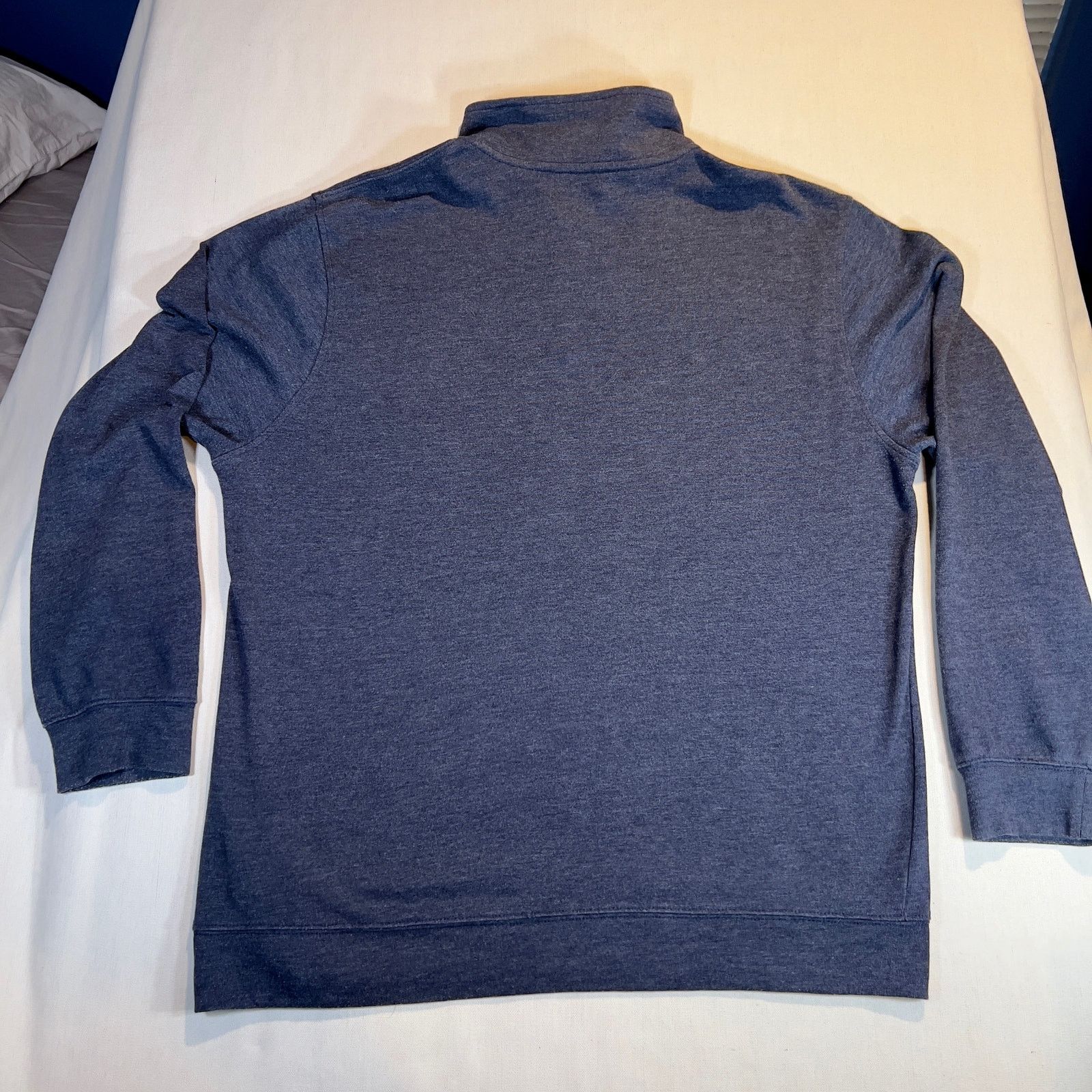 Izod Izod Men's L 1/4 Zip Heathered Blue Pullover Size US L / EU 52-54 / 3 - 3 Thumbnail