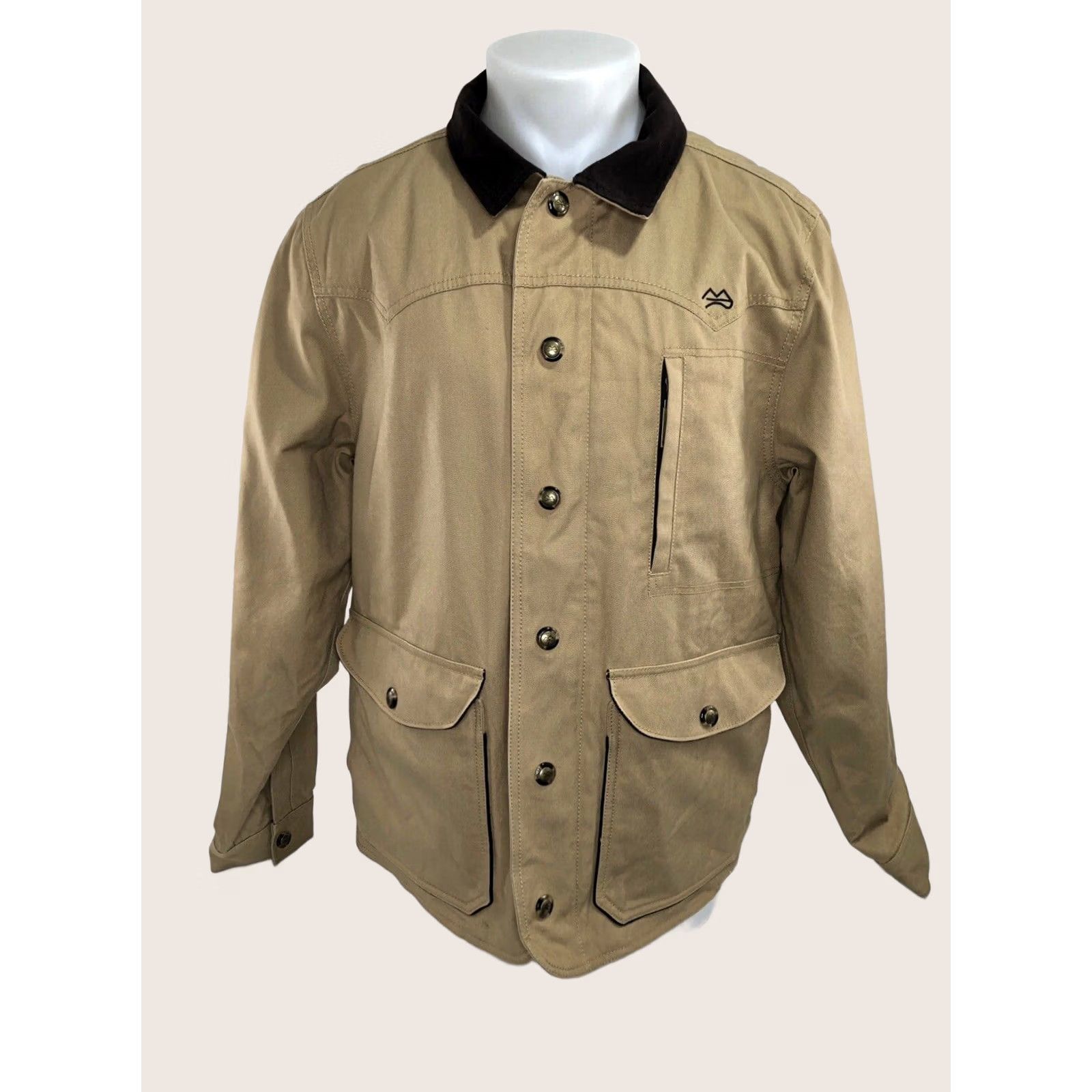 Vintage MILLER RANCH Canvas CHORE FIELD HUNTING Embroidered Mens L Jacket Size US L / EU 52-54 / 3 - 1 Thumbnail