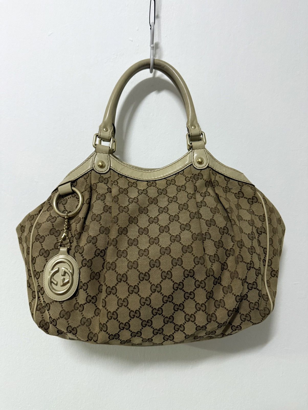 Gucci Gucci Sukey tote bag in beige GG canvas Size ONE SIZE - 1 Thumbnail