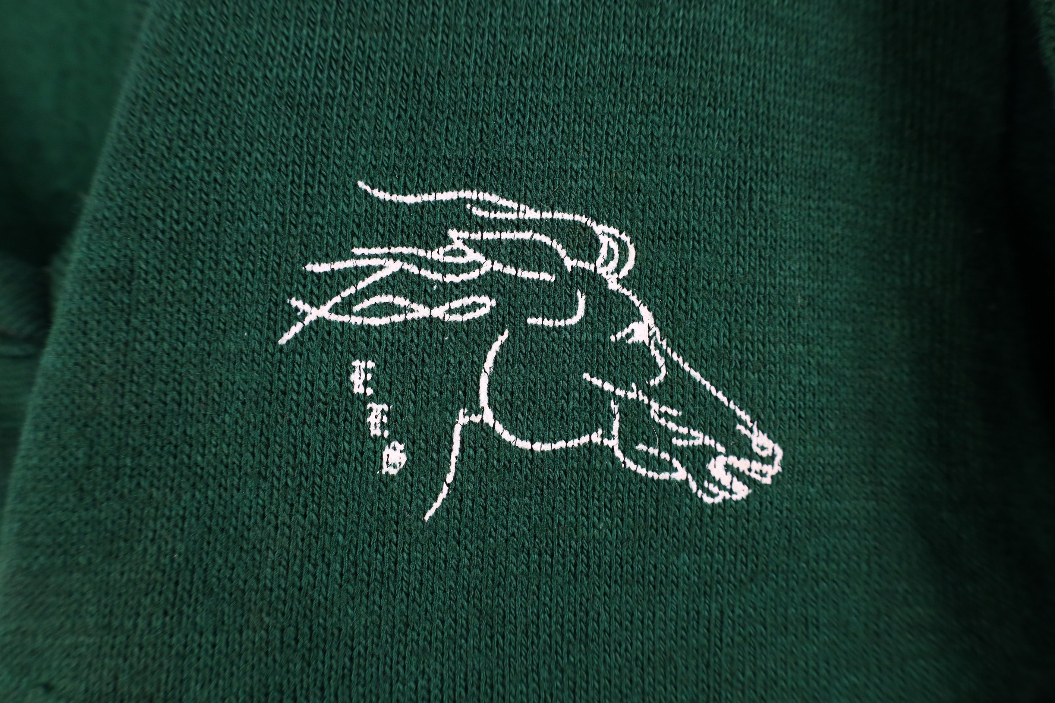 Vintage Vintage 70s Streetwear Mustang V-Neck Sweater Green USA Size M / US 6-8 / IT 42-44 - 4 Thumbnail