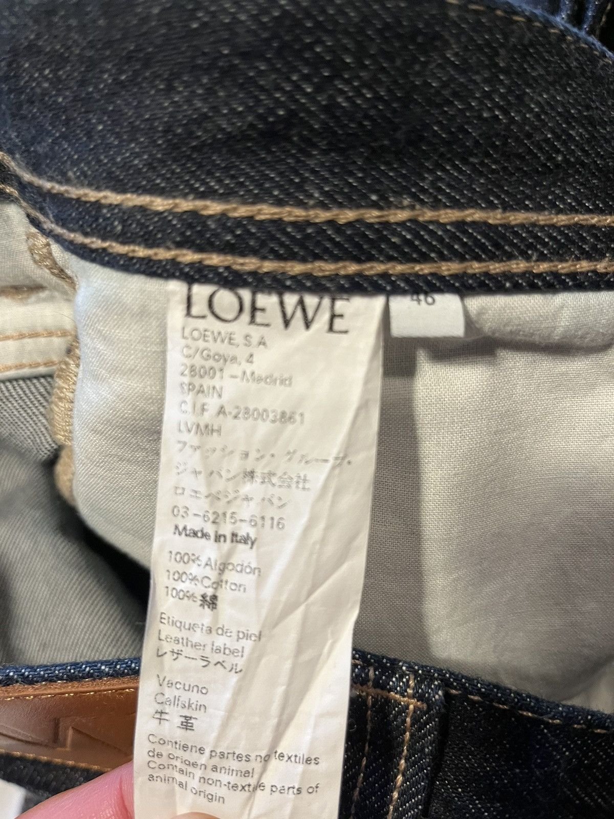 Loewe Loewe straight leg denim pants. Size US 31 - 9 Thumbnail