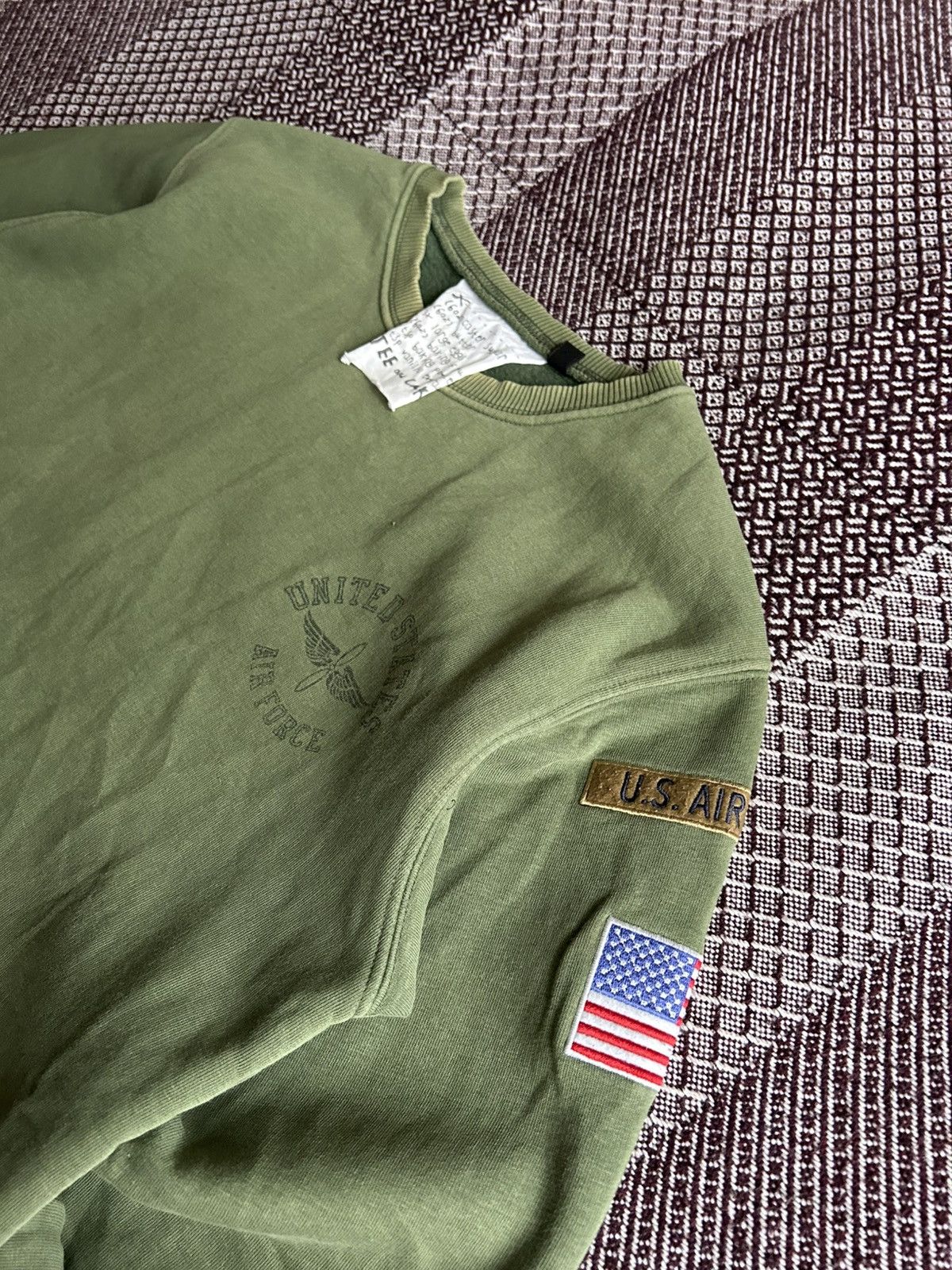 Vintage Vintage United States AirForce 80s Green Sweatshirt Size S Size US S / EU 44-46 / 1 - 4 Thumbnail