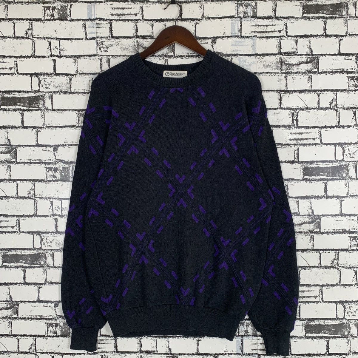 Designer × Japanese Brand × Vintage Japanese Brand Gran Signore Maschiezza Sweatshirt Crewneck Size L / US 10 / IT 46 - 1 Thumbnail