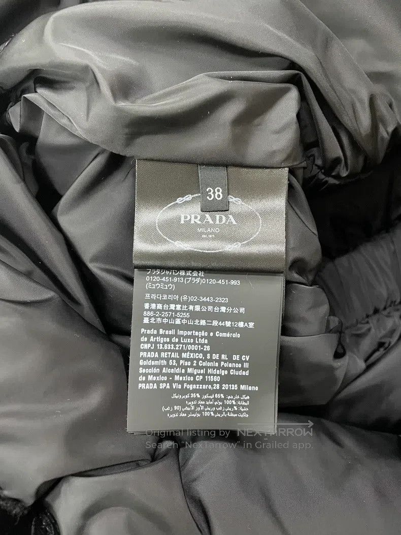 Prada Prada Black velvet waisted hooded down jacket Size XS / US 0-2 / IT 36-38 - 5 Thumbnail