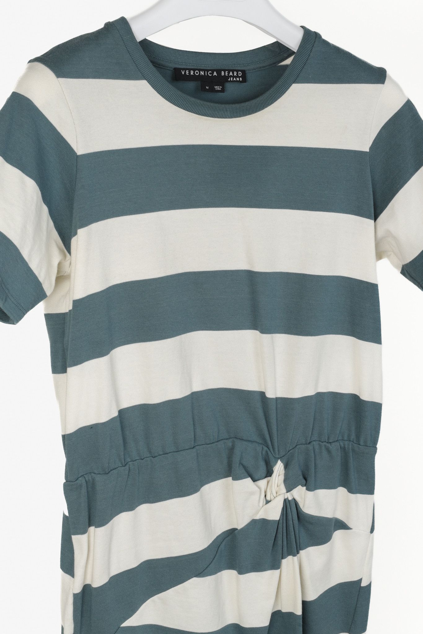 Veronica Beard Veronica Beard Jeans Tyla Striped Knot-Front Tee Dress Size M / US 6-8 / IT 42-44 - 3 Thumbnail