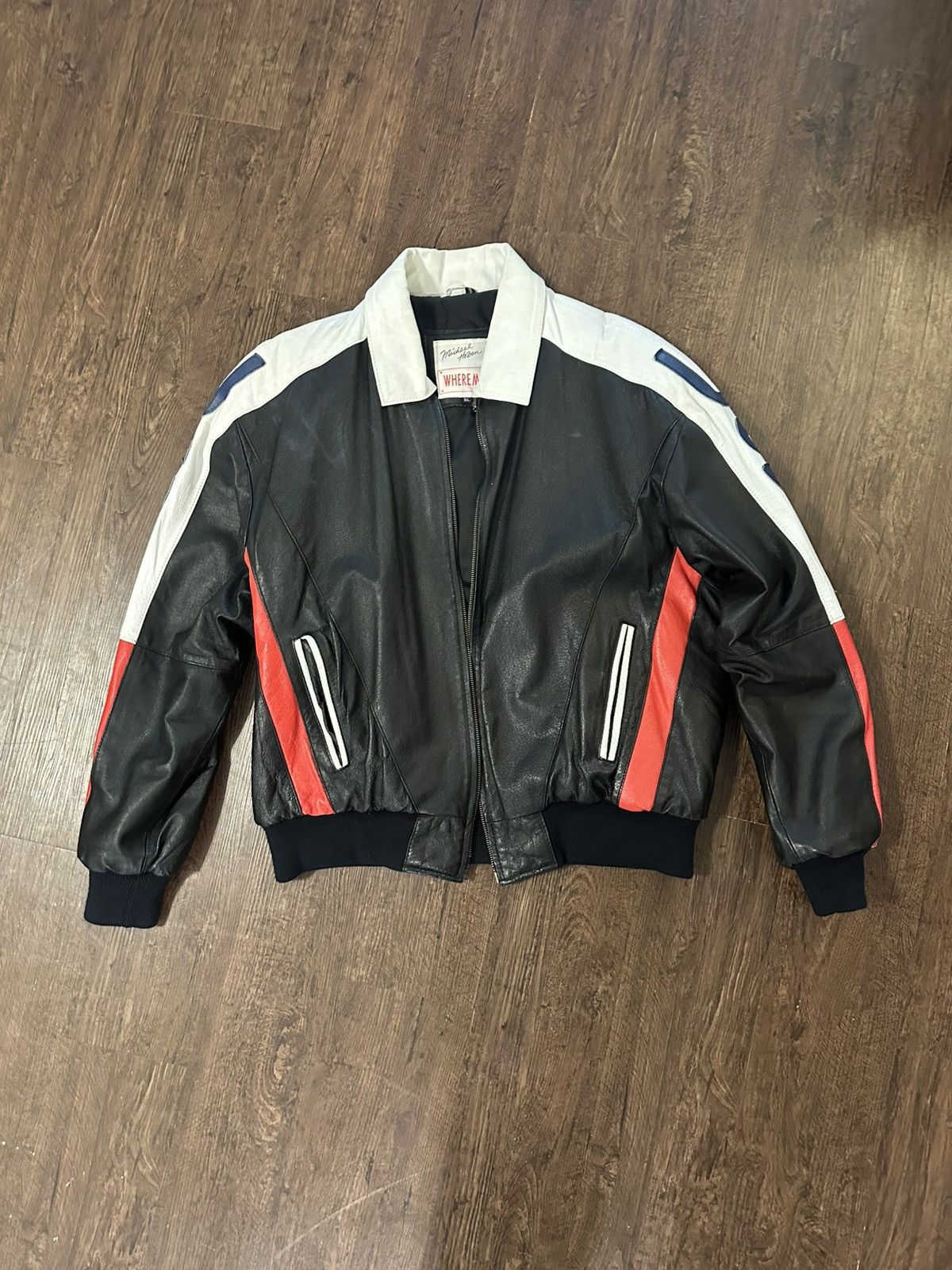 Michael Hoban Michael Hoban USA Leather Jacket (Broken Zipper) Size US XL / EU 56 / 4 - 1 Thumbnail