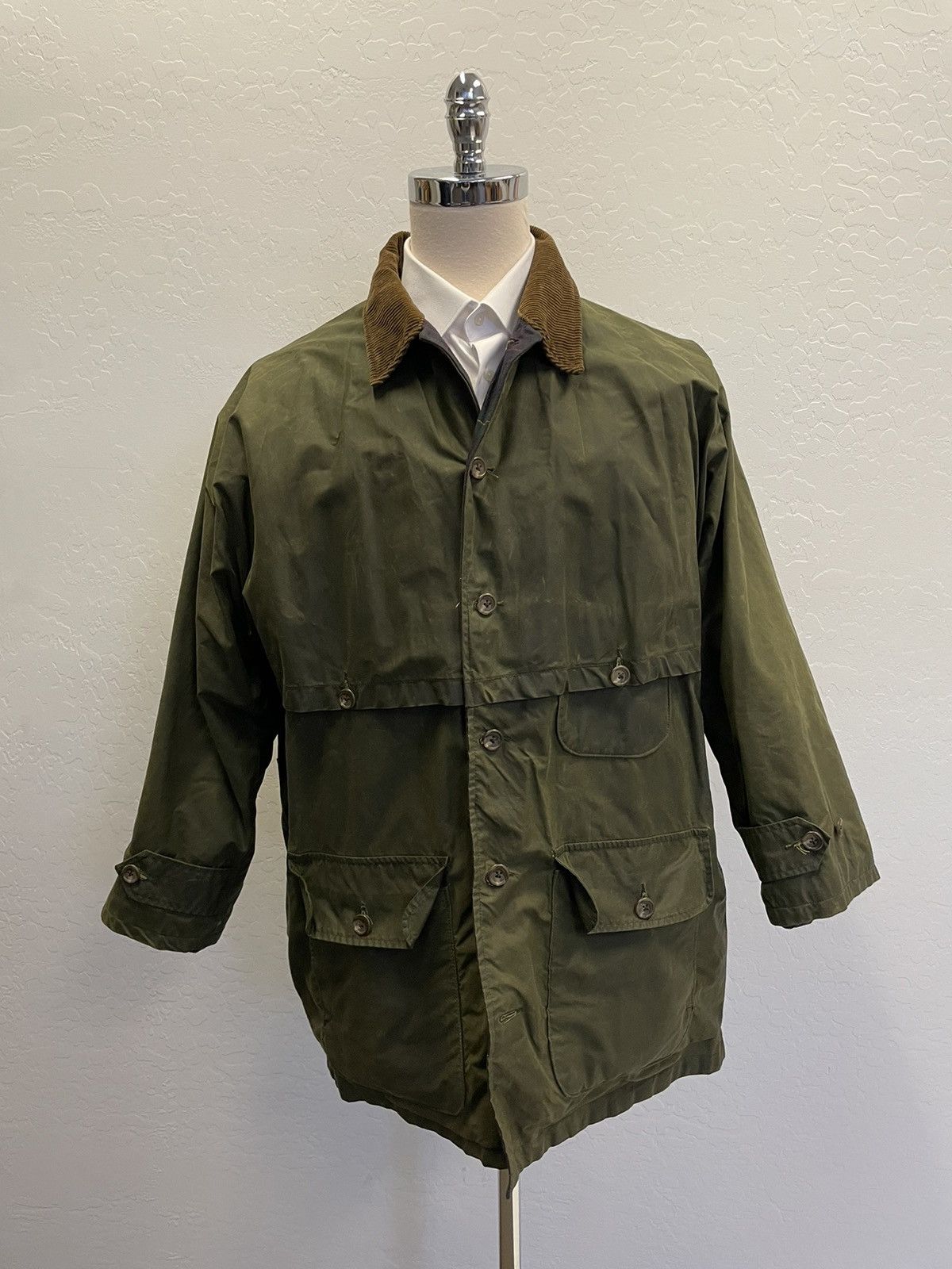 Polo Ralph Lauren × Vintage Vintage Oil Cloth Hunting Jacket Size US XL / EU 56 / 4 - 4 Thumbnail