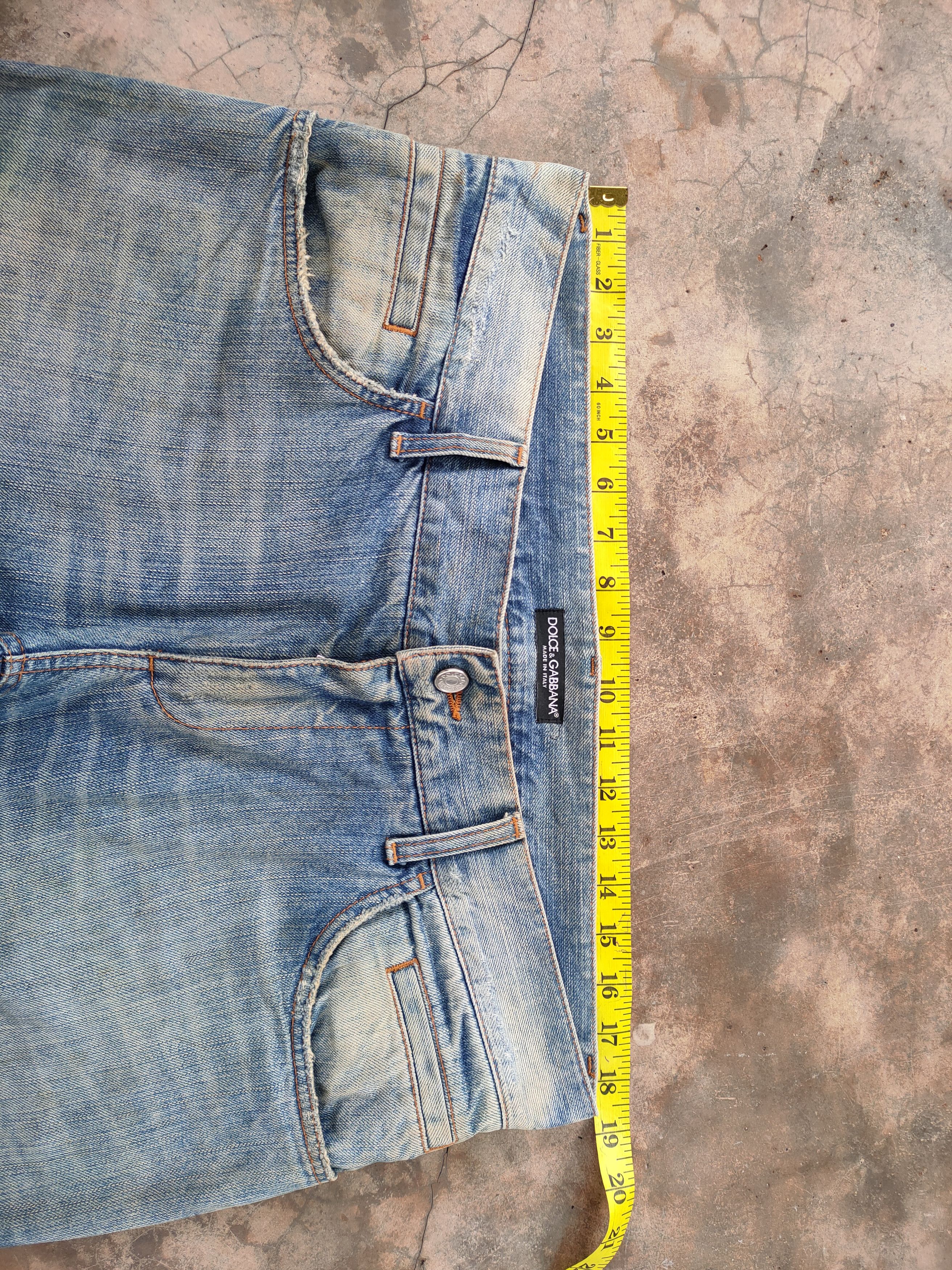 Dolce & Gabbana VINTAGE DOLCE & GABBANA RIPPED FADED DENIM JEANS PANTS Size US 37 - 8 Thumbnail