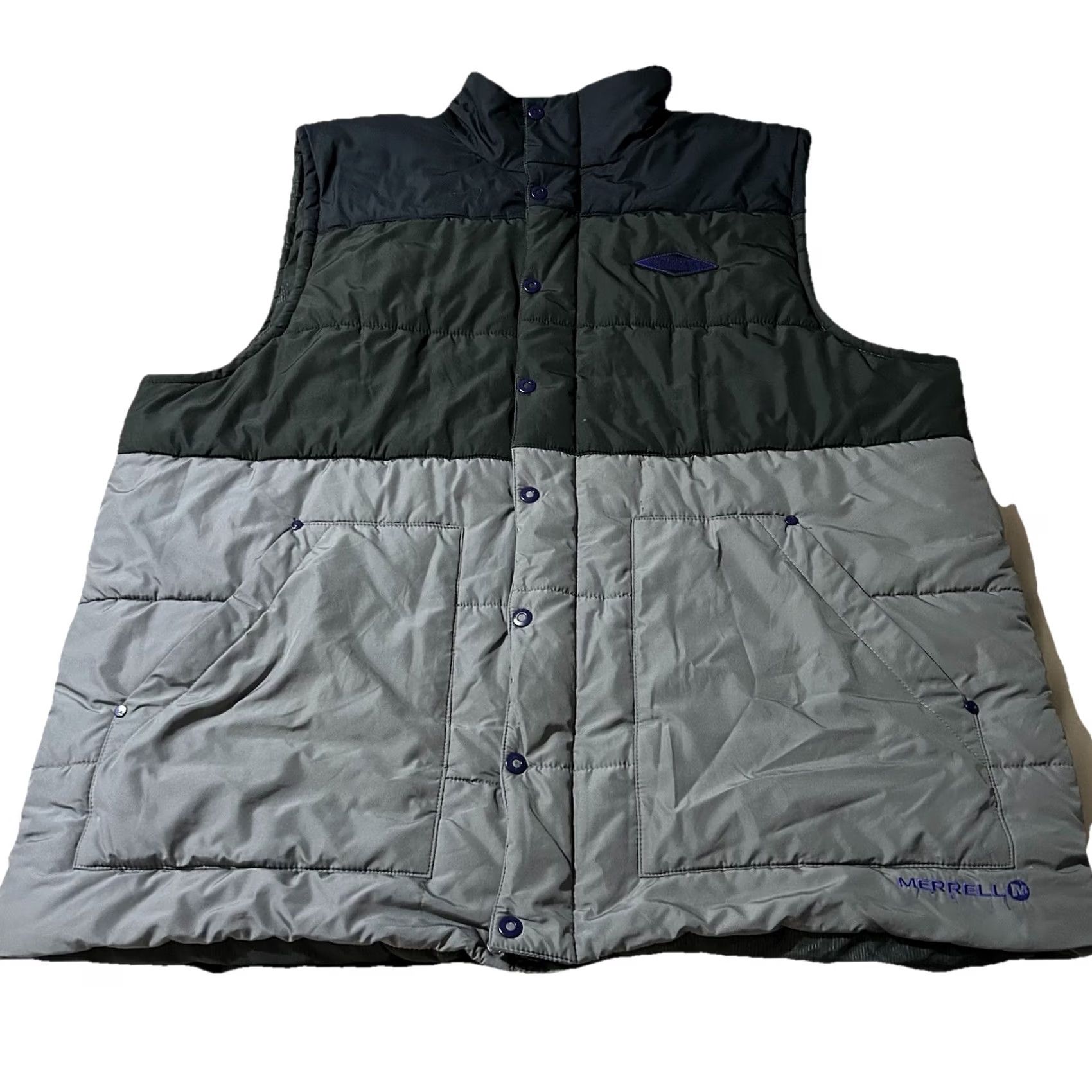 Merrell Merrell Puffer Vest Merrell Opti-Warm Gorpcore Size 2XL Gray Men Size US XXL / EU 58 / 5 - 2 Thumbnail