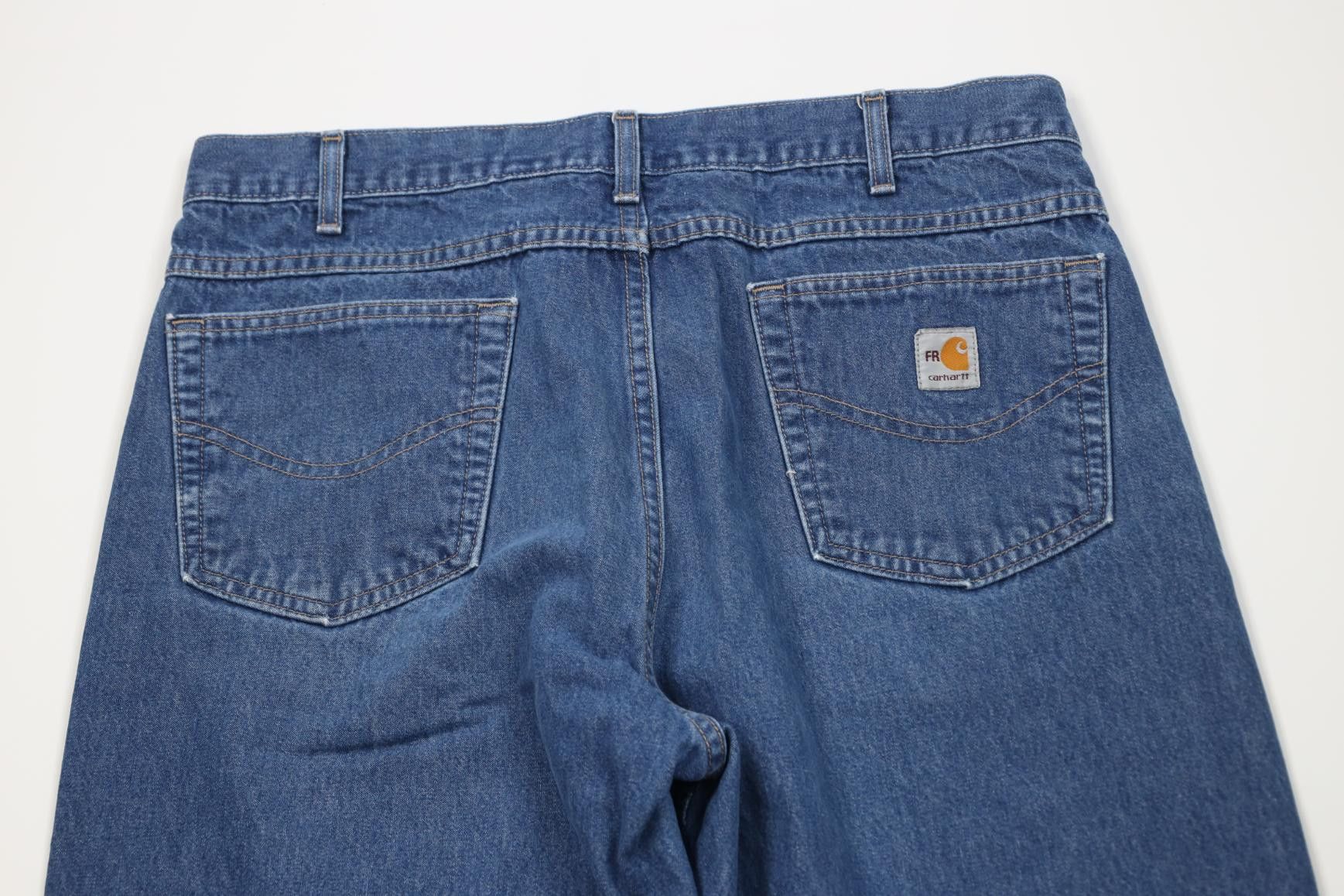 Carhartt Vintage Y2K Carhartt FR Resistant Wide Leg Dungaree Jeans Size US 36 / EU 52 - 12 Thumbnail