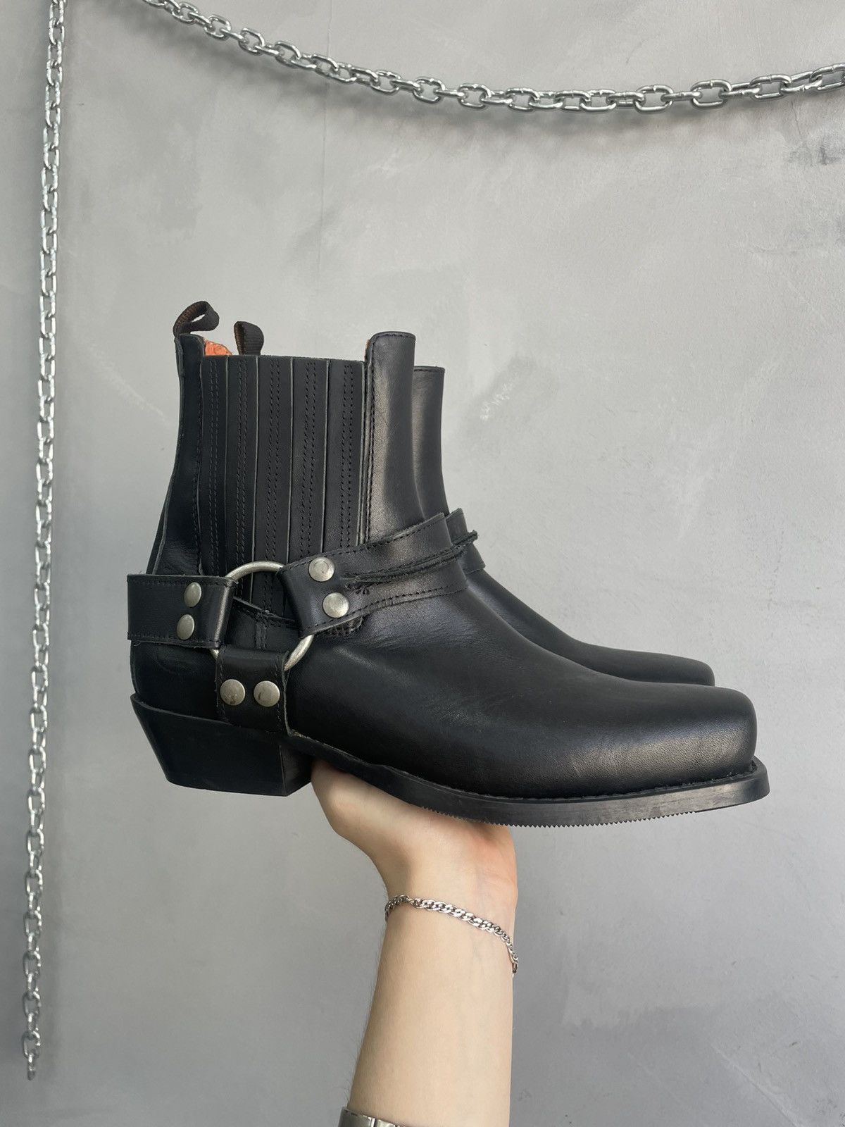 Dockers Moto Dockers 90s avant Garde Guidi style boots y2k Size US 9 / EU 42 - 3 Thumbnail