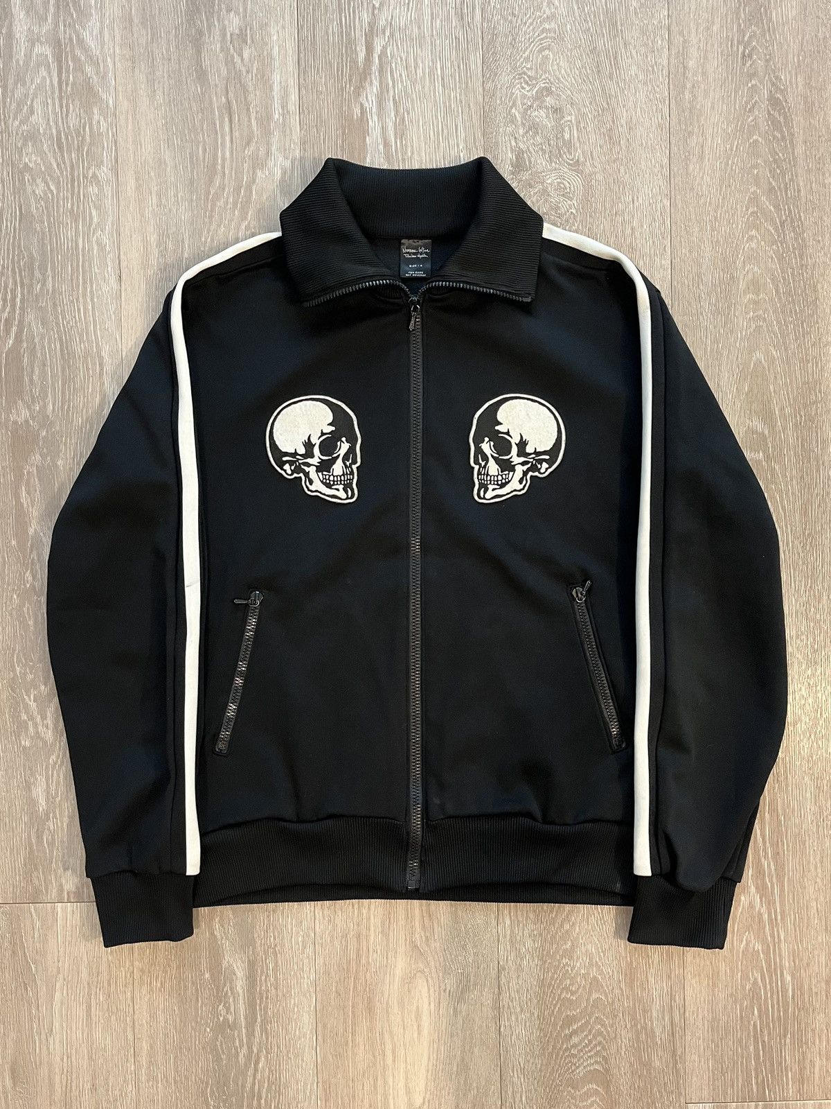 Number (N)ine SS04 Dream Baby Dream Double Skull Track Jacket Size US XL / EU 56 / 4 - 2 Thumbnail