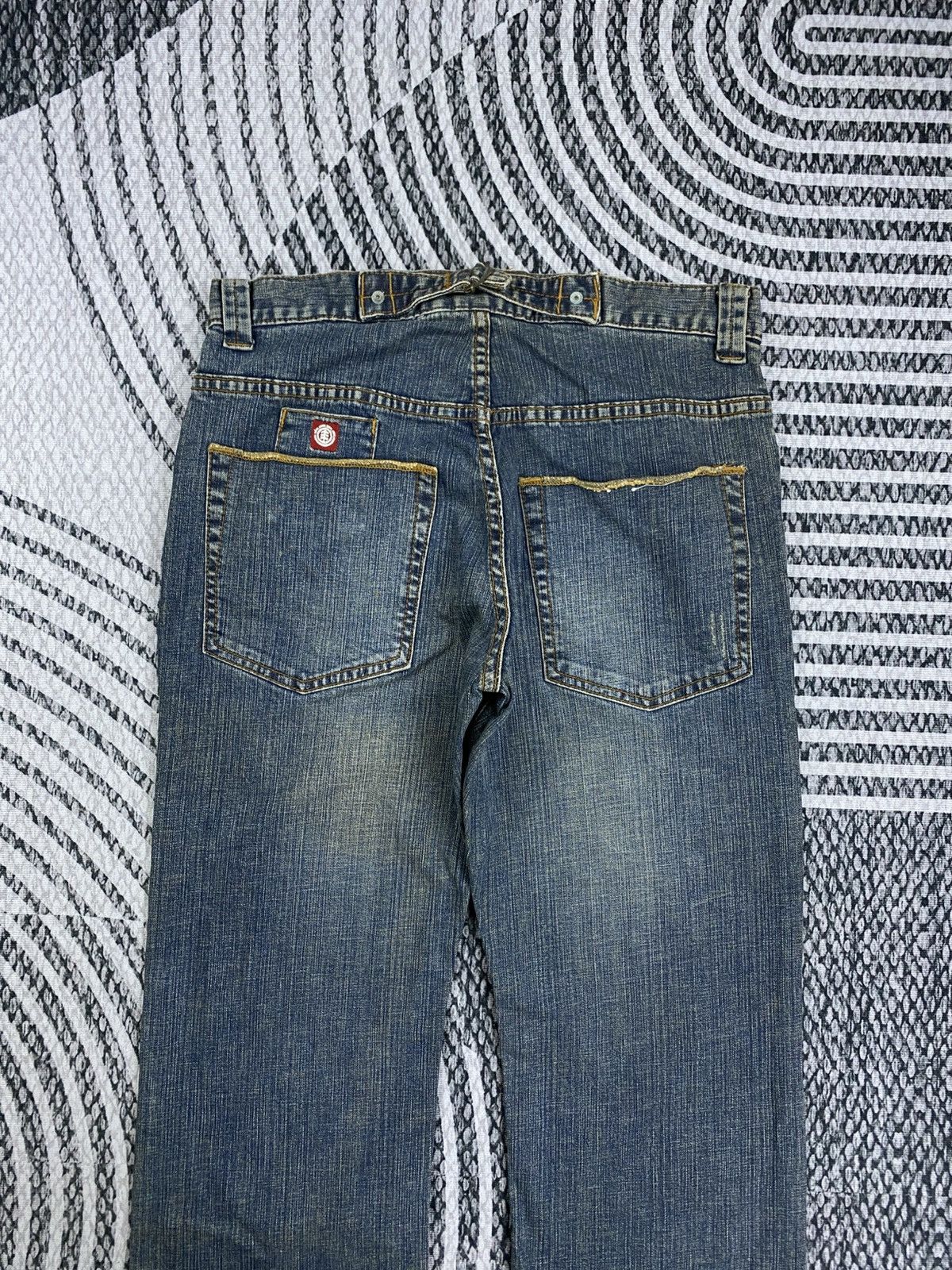 Element Vintage Element Skateboards Flared Denim Jeans Size US 33 - 8 Thumbnail