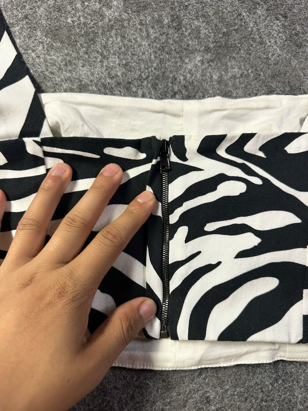 Dolce & Gabbana Dolce & Gabbana Square Neck Bustier Top Zebra Crop Black Size XL / US 12-14 / IT 48-50 - 11 Thumbnail