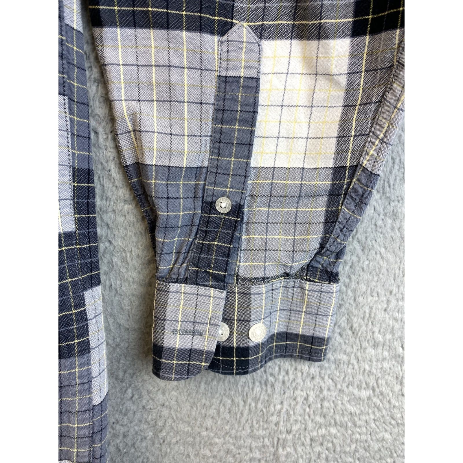 Vintage Cinch Western Gray Plaid Western Oxford Dress Shirt Cowboy Medium/ 74-59 Mens Shirt Button-Up Classic 100% Cotton Long Sleeve Size 40R - 7 Thumbnail