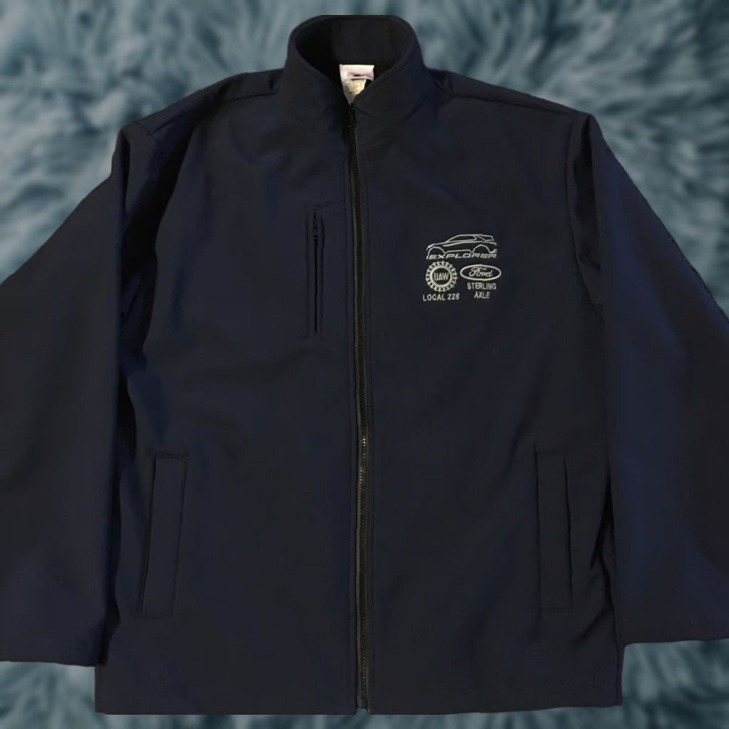 Ford Vtg 90s Ford Explorer United Auto Workers Union Made Jacket L USA Car UAW Grunge Biker Truck Mens Jacket Size US L / EU 52-54 / 3 - 1 Thumbnail