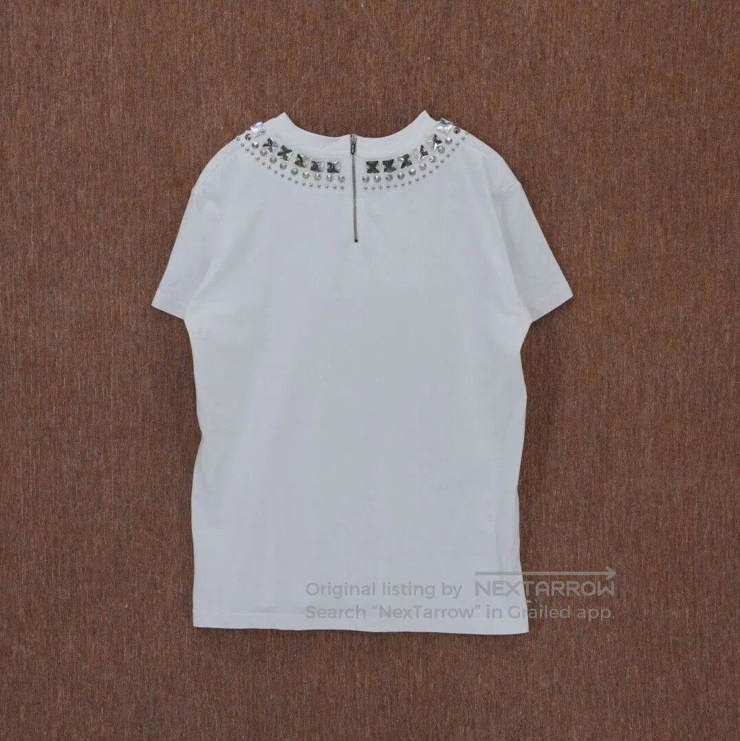 Miu Miu MIU MIU Rhinestone Logo Short-Sleeve Top. Size S / US 4 / IT 40 - 2 Thumbnail