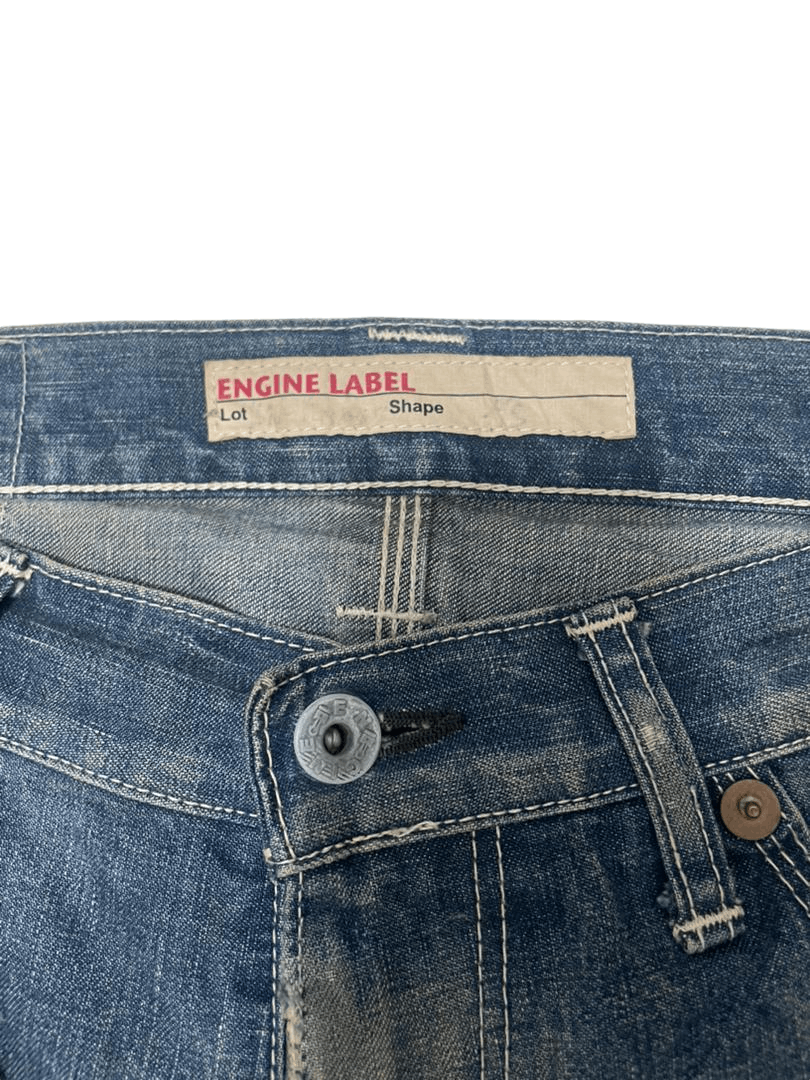 Japanese Brand 💥Flared Kapital Style Engine Label Japanese Denim💥 Size US 31 - 9 Thumbnail