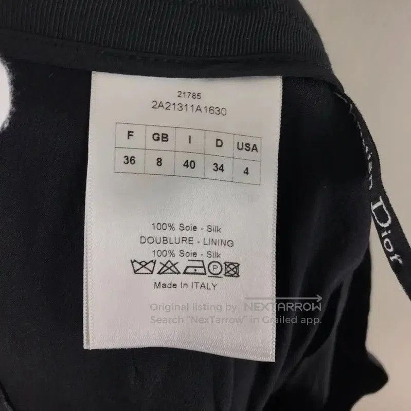 Dior Dior Black Silk Midi Skirt . Size 35" - 4 Thumbnail