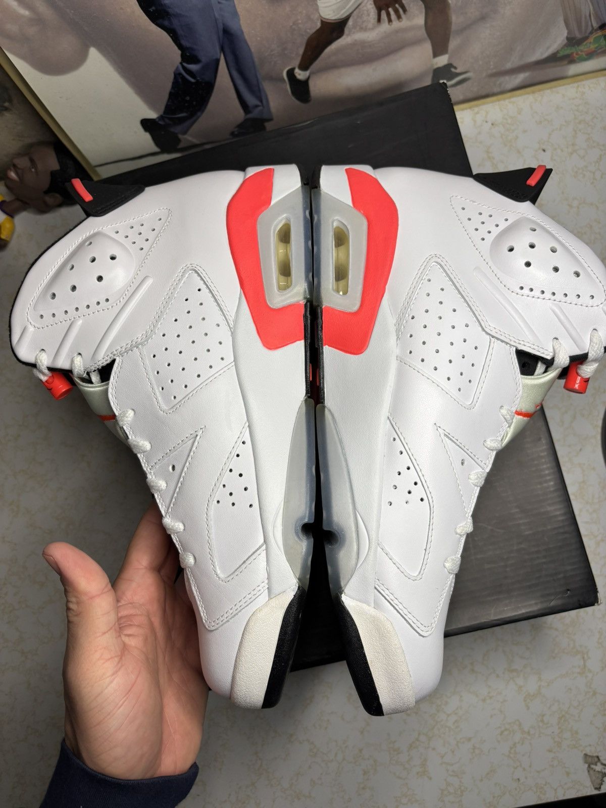 Jordan Brand Air Jordan 6 Retro 2014 when Infrared 2014 Size US 12 / EU 45 - 3 Thumbnail
